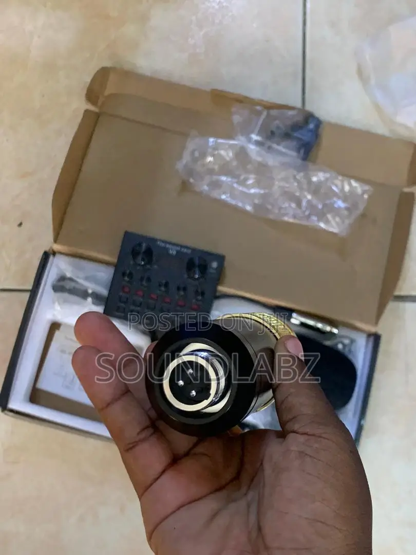 BM 800 Studio Condenser Microphone V8 Audio USB Set
