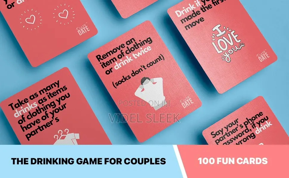Dizzy Date Couple Drinking Card Game