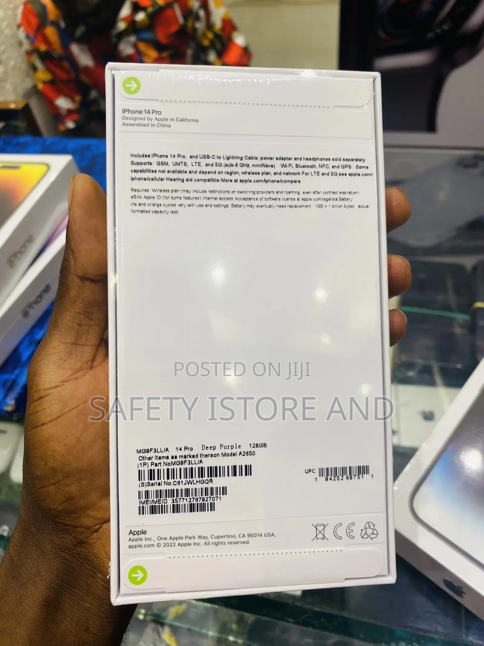 New Apple iPhone 14 Pro 128 GB Purple