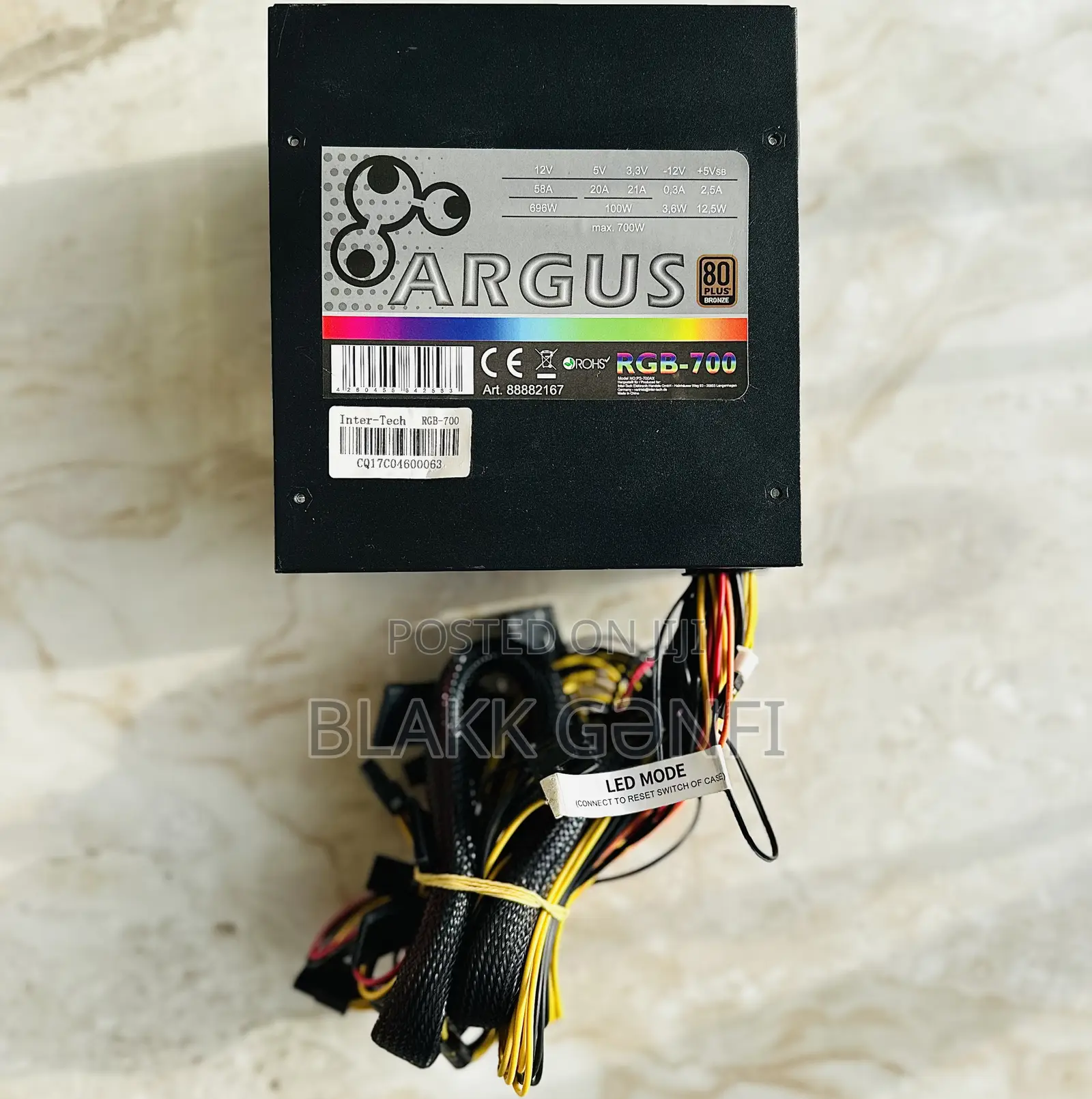 Argus 700w Poweful Rgb Gaming Power Supply
