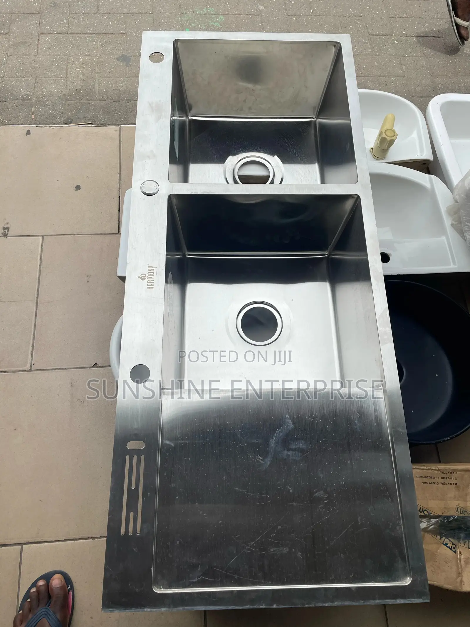 Stainless Deep Double Bowls Kitchen Sink