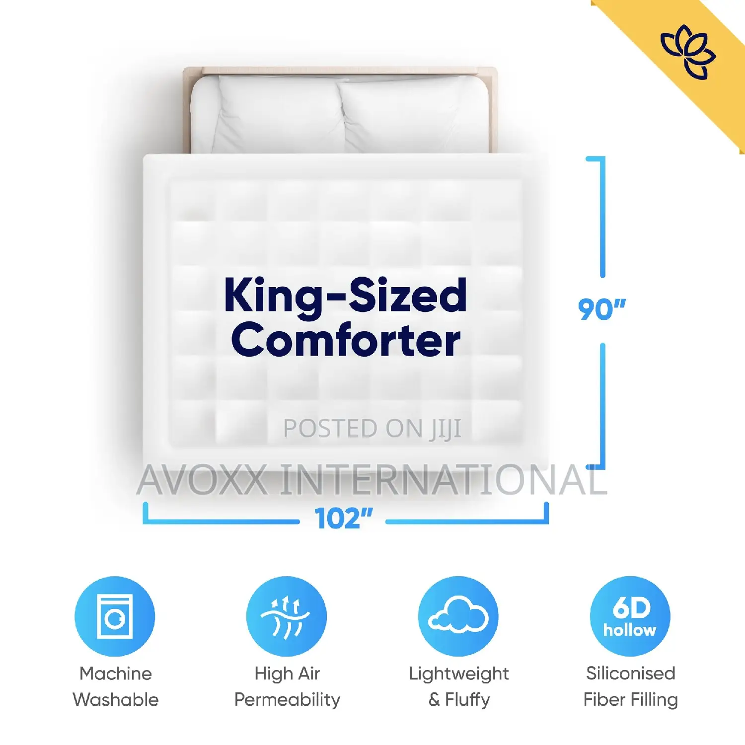 Equinox International, Comforter King Size - Duvet Insert