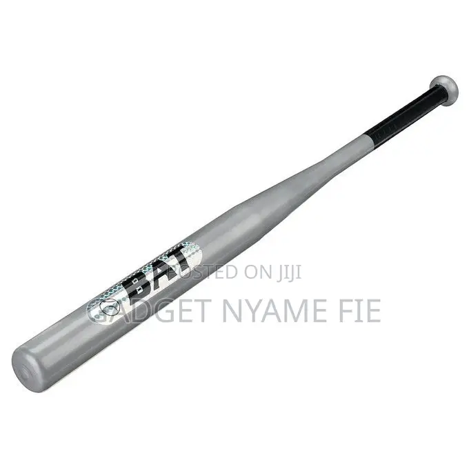 Baseball Bat 30" Anti-Slip Grip -Black / Silver / Red Silver