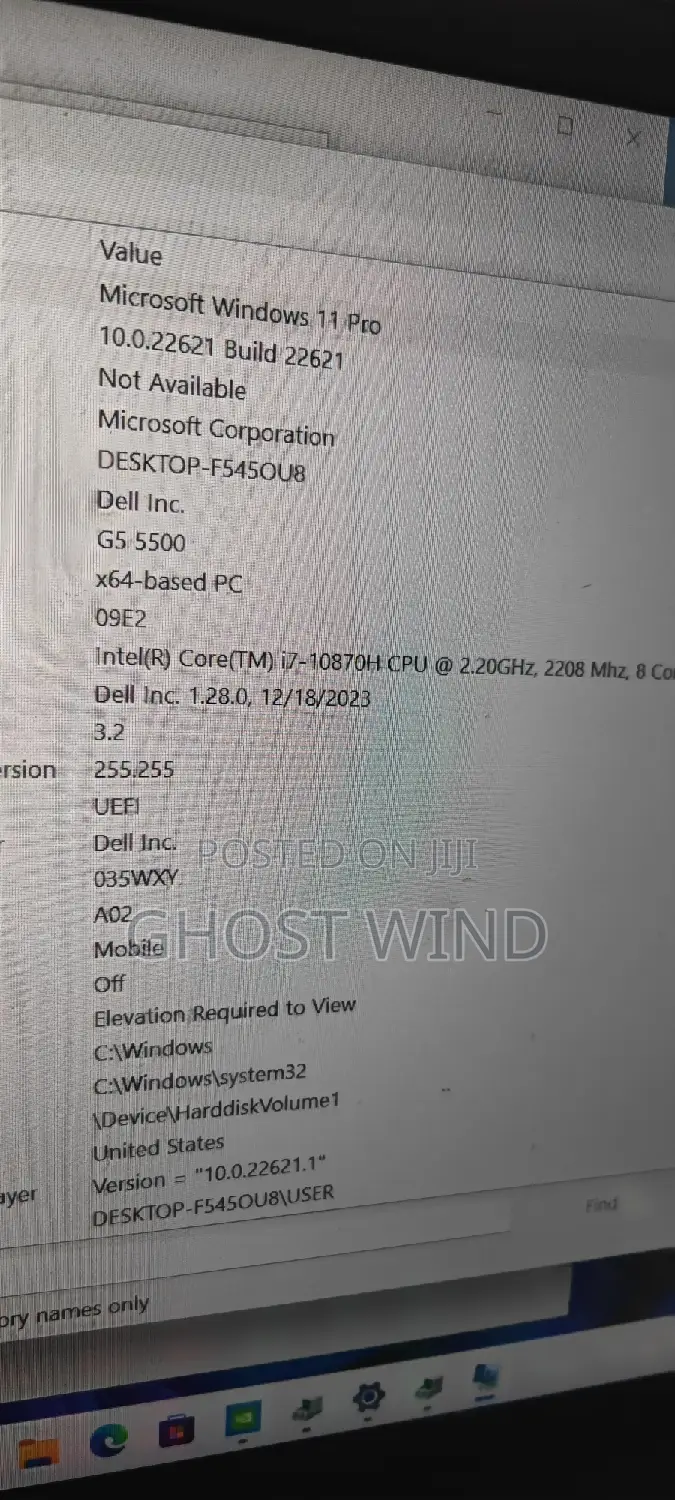 Laptop Dell G5 16GB Intel Core I7 SSD 512GB