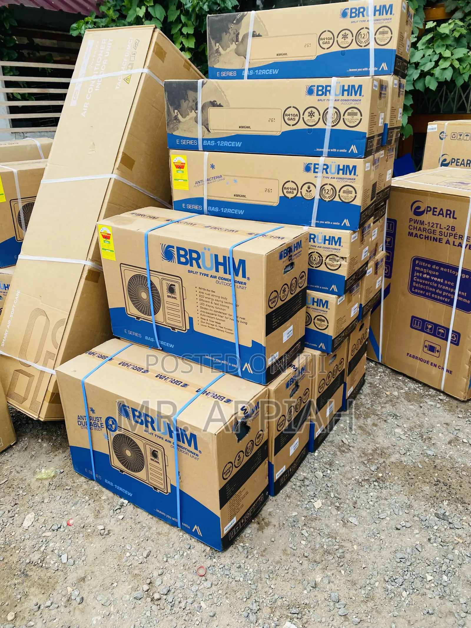 Authentic Bruhm 1.5hp Split Type Electric Air Conditioner.