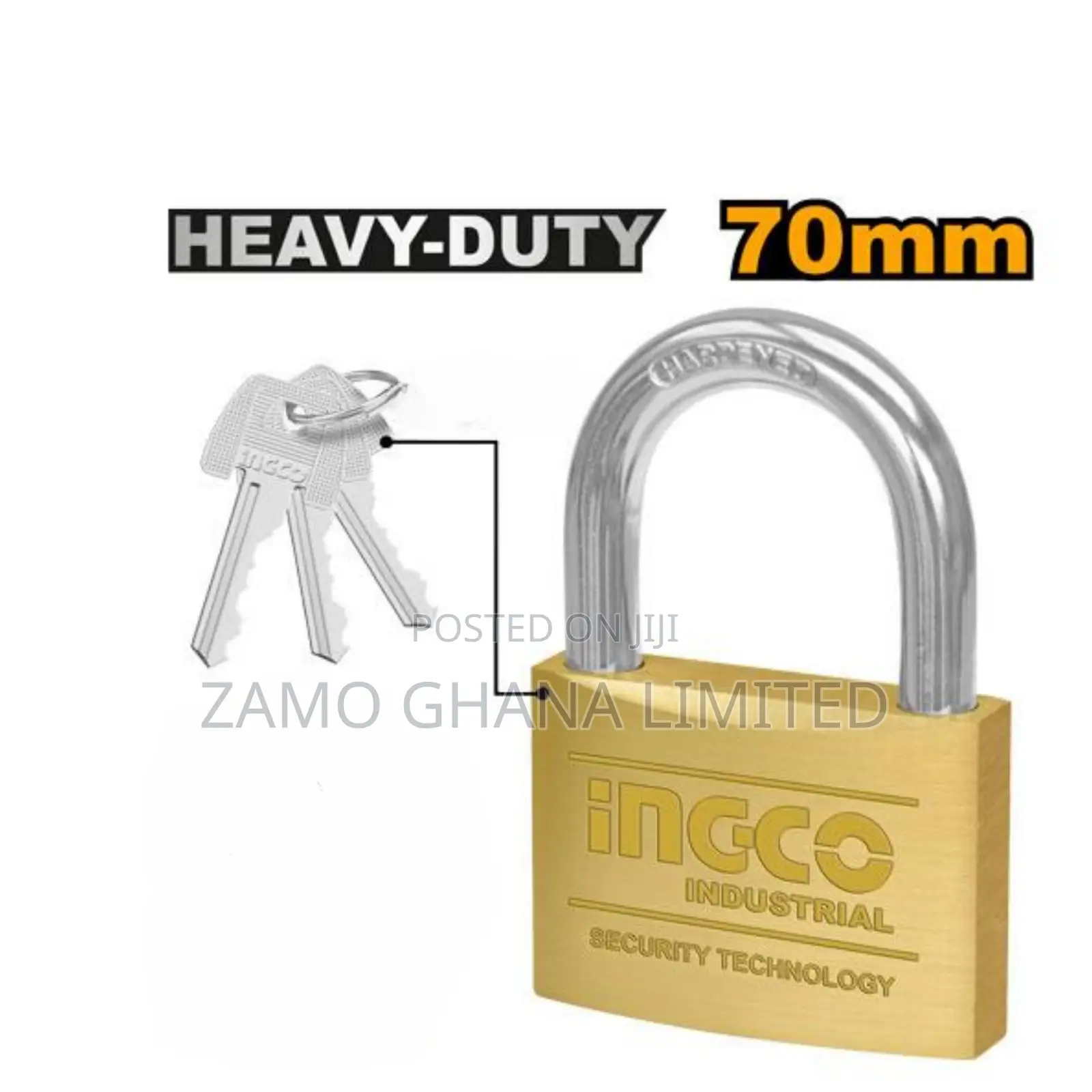 Heavy Duty Brass Padlock 70mm - Dbpl0702