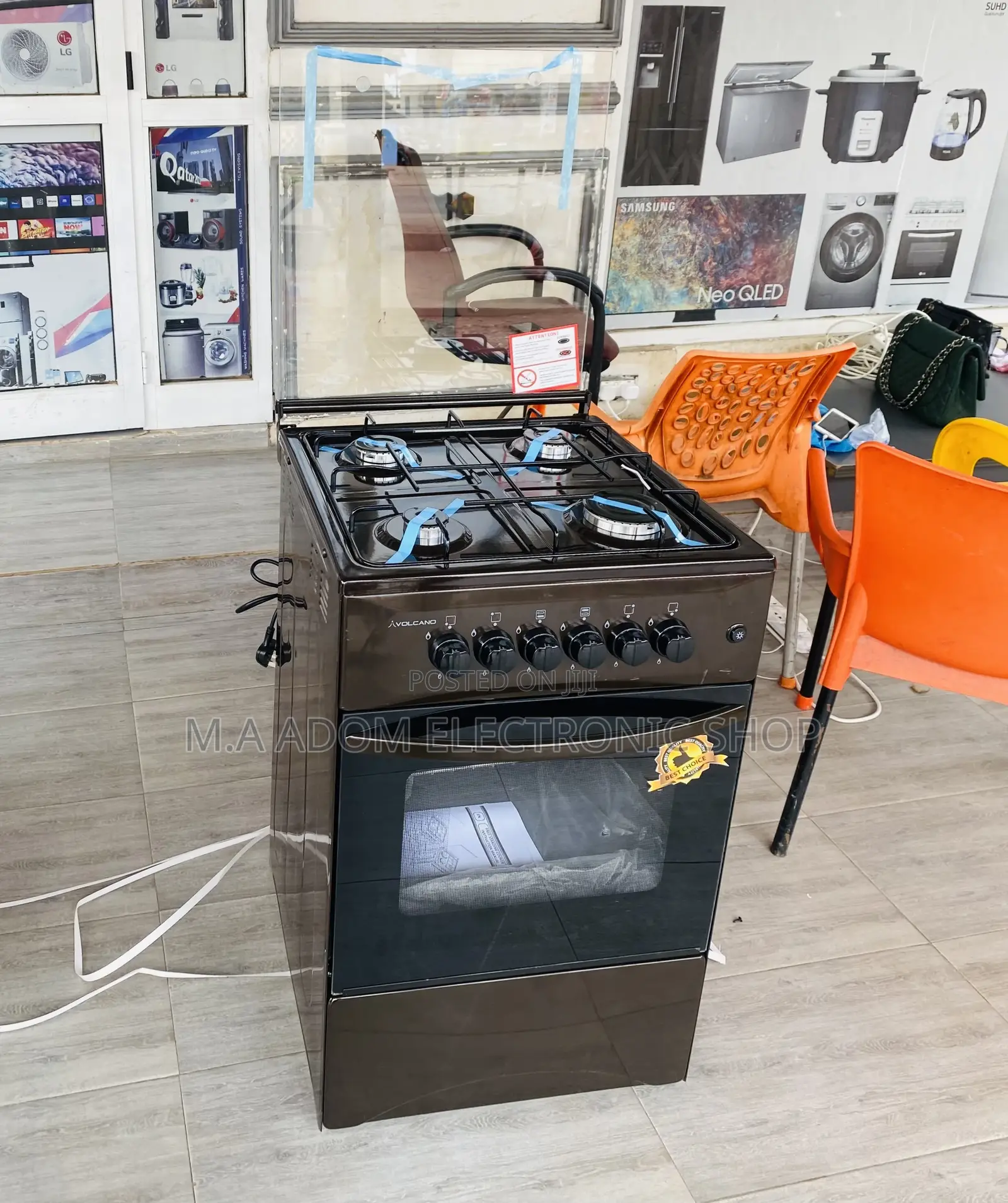 Durable Oven and Grill Volcano 50x50 4 Gas Burner(Brown)