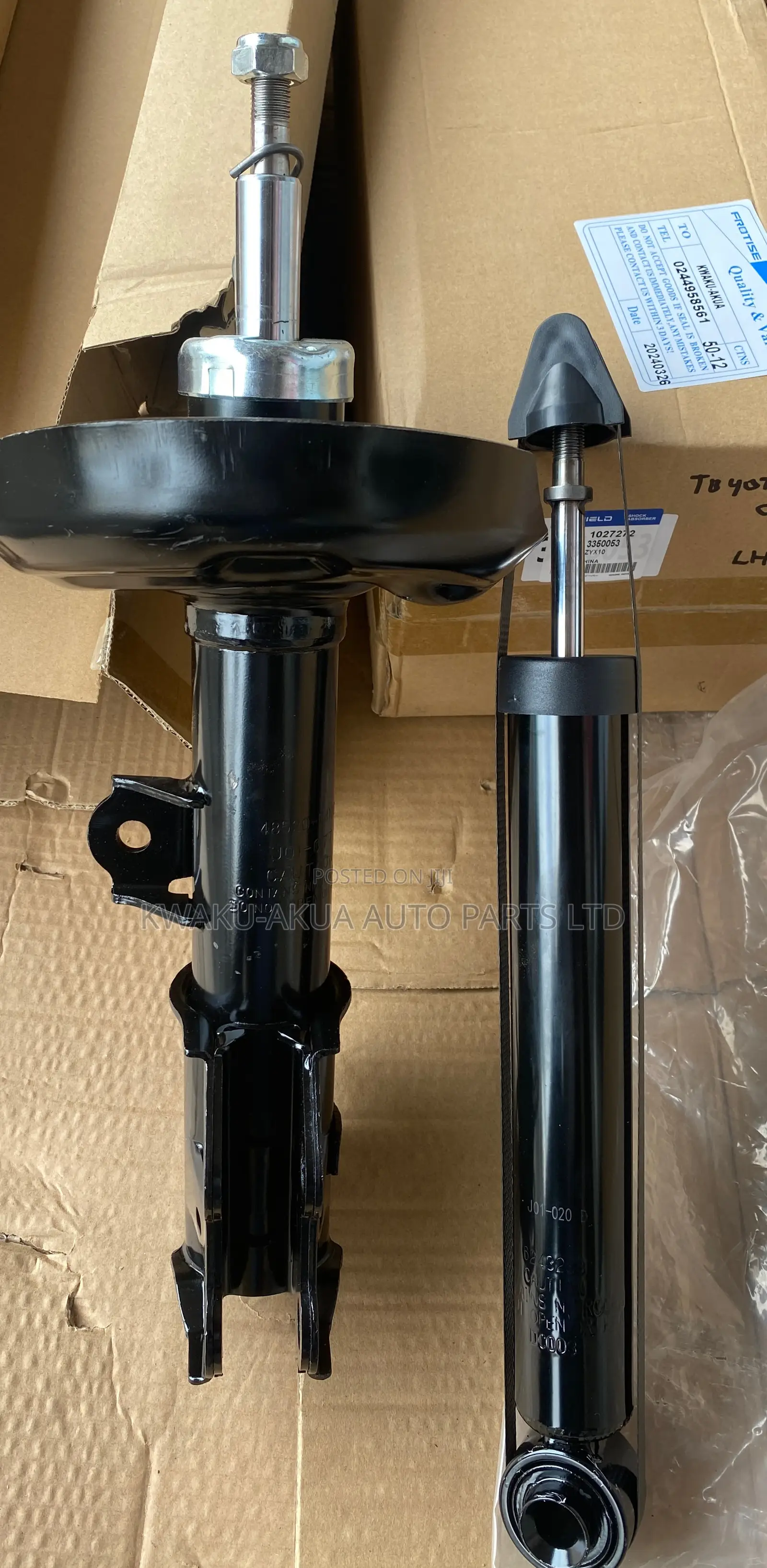 Toyota Corolla Cross Shocks Absorbers Front and Back