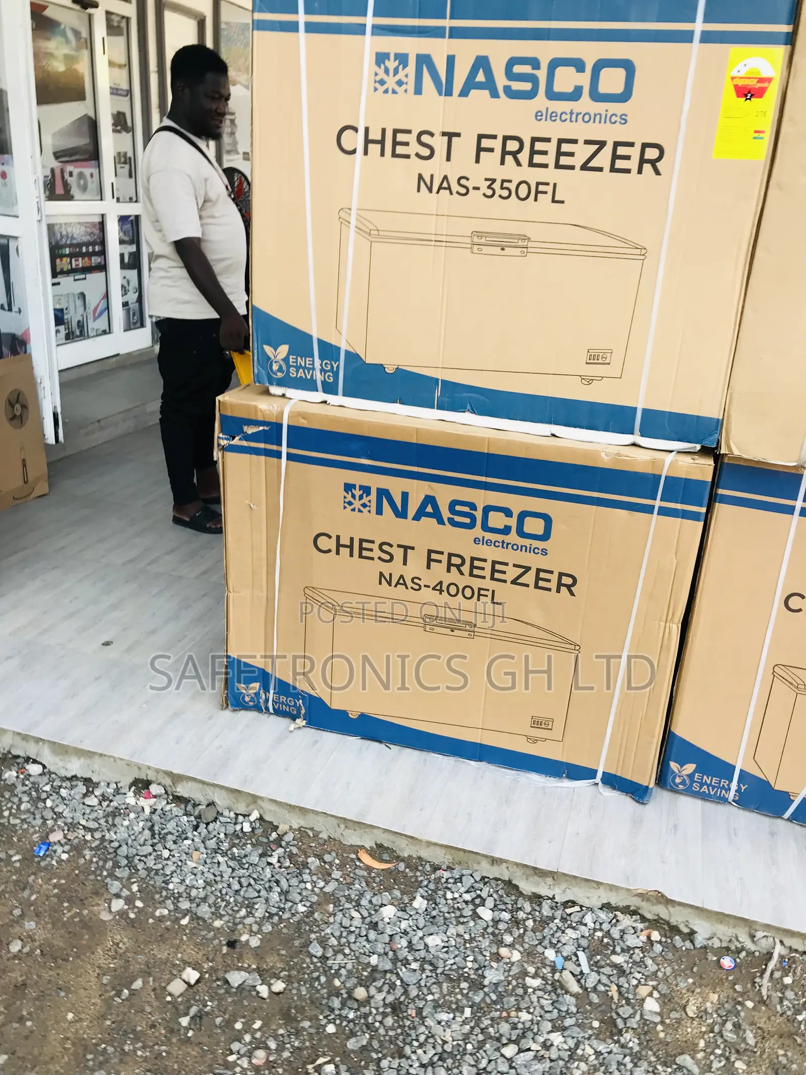 Durable 288L Nasco Nas-400fl Singledoor Chestfreezer