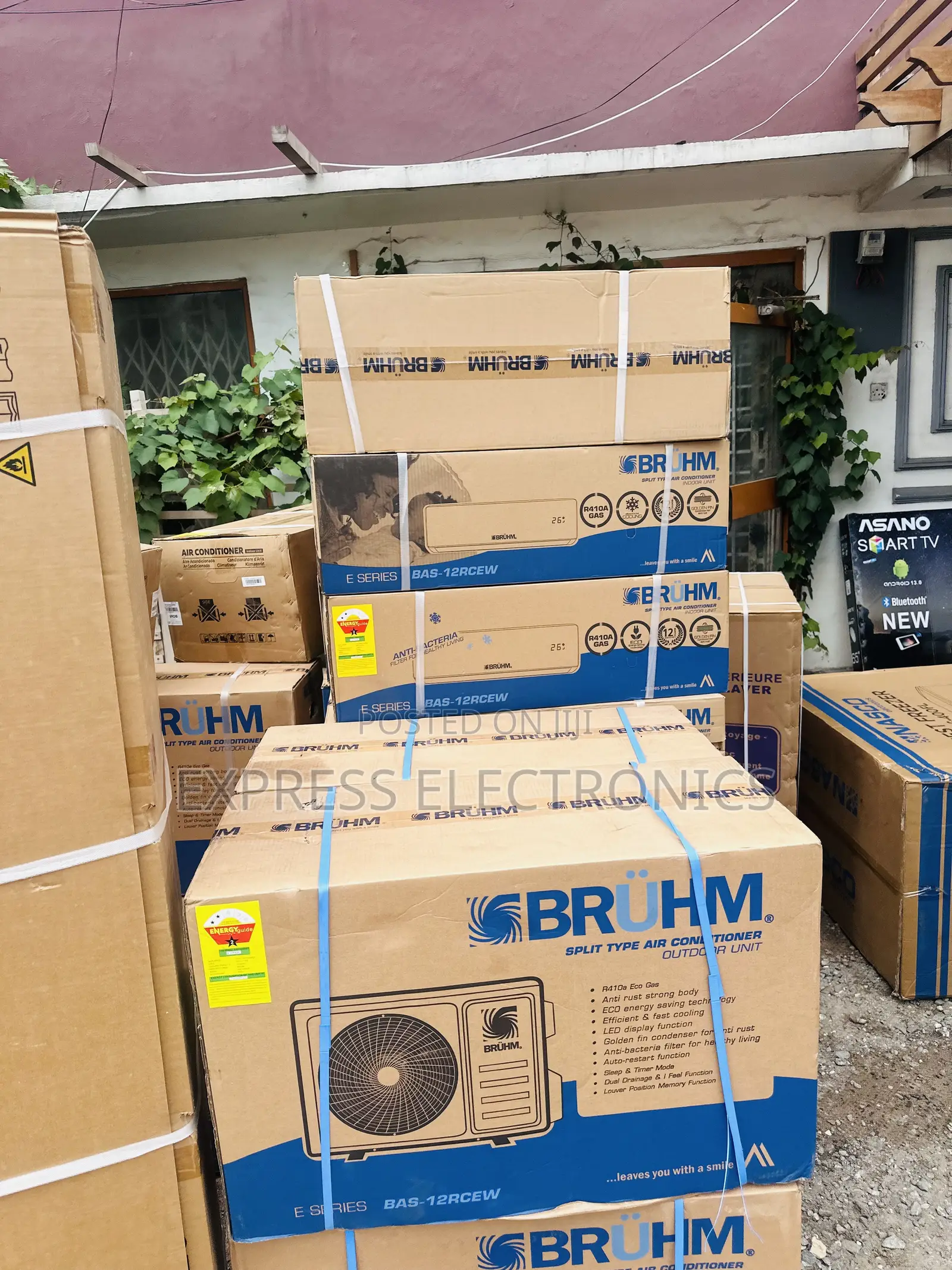 Inverter Split Bruhm 2.5hp Air Conditioner AC.