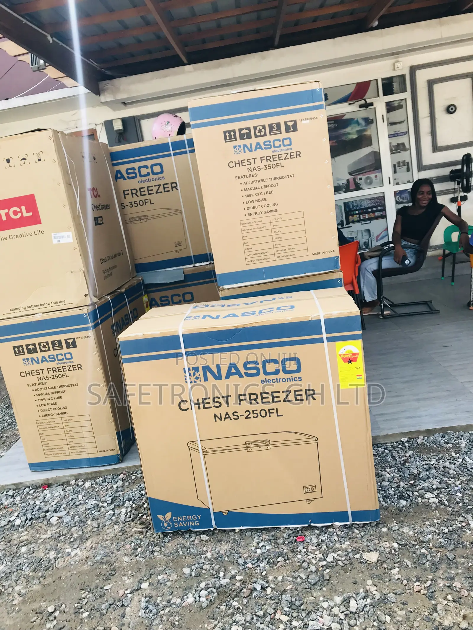 Singledoor Nasco Gray Nas-250 Chestfreezer