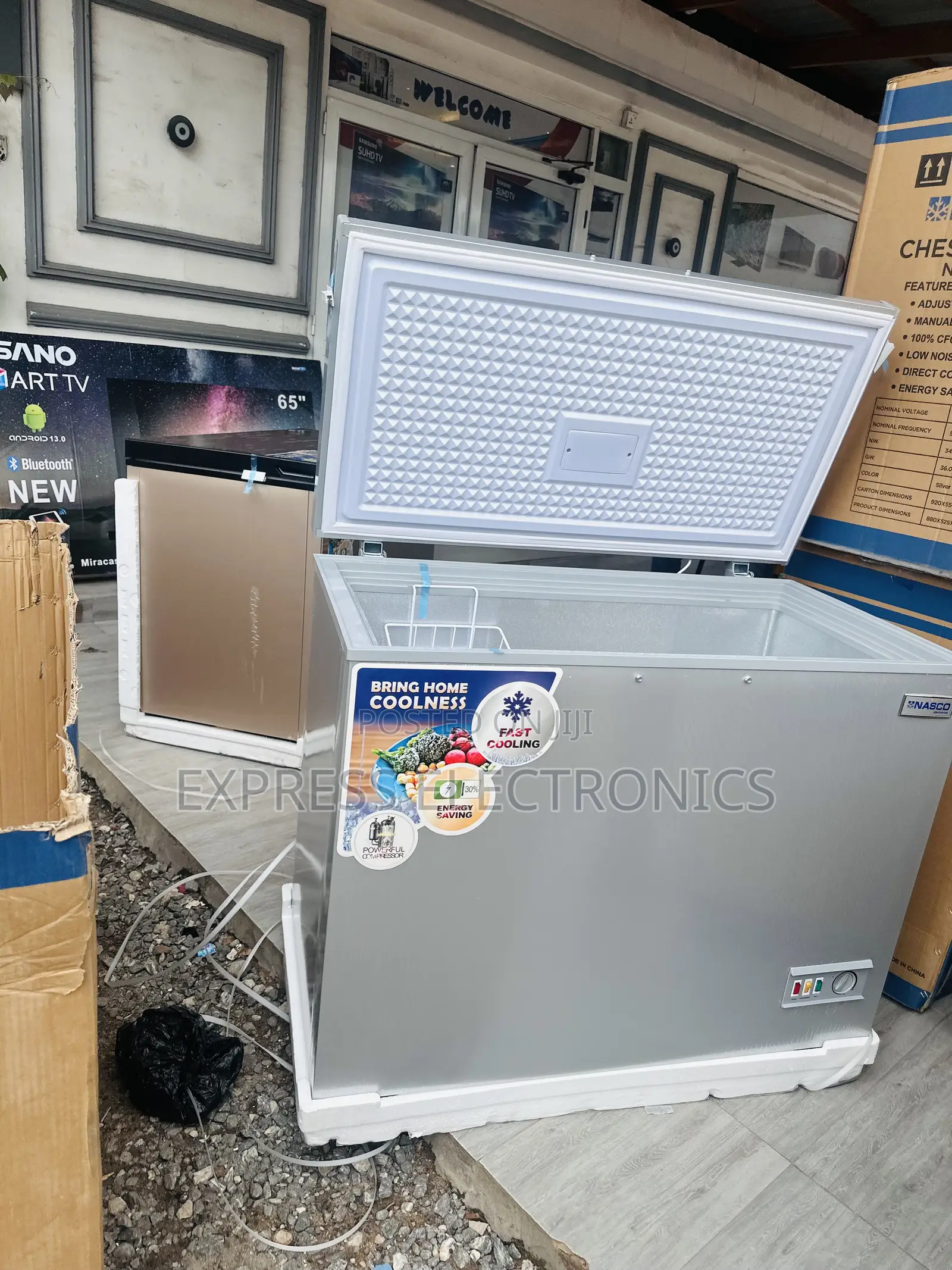 250L Chest Freezer Single Door Nasco Nas-350fl