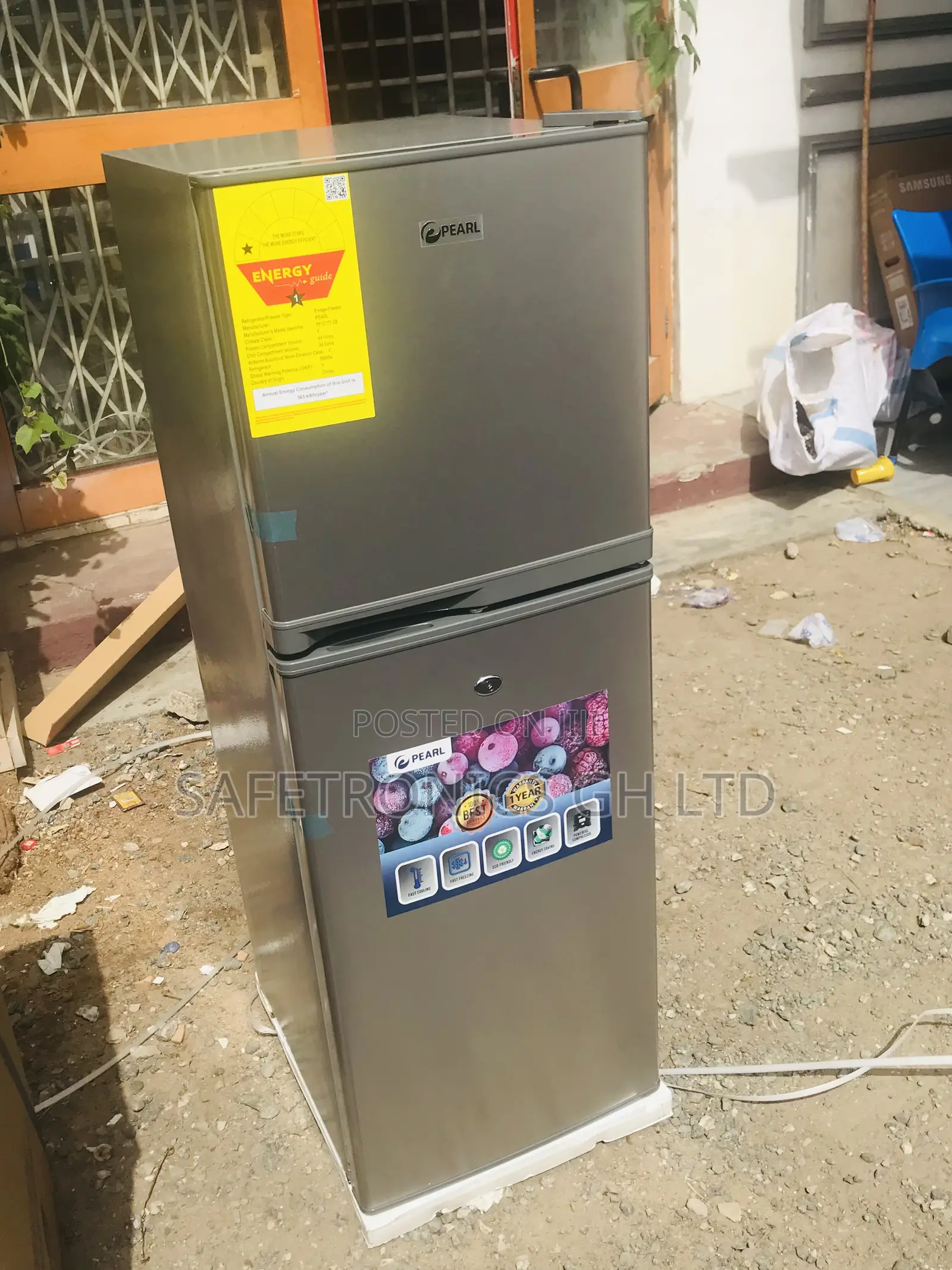 Sealed 166L Doubledoor Pf-270ix Topfreezer Pearl Fridge