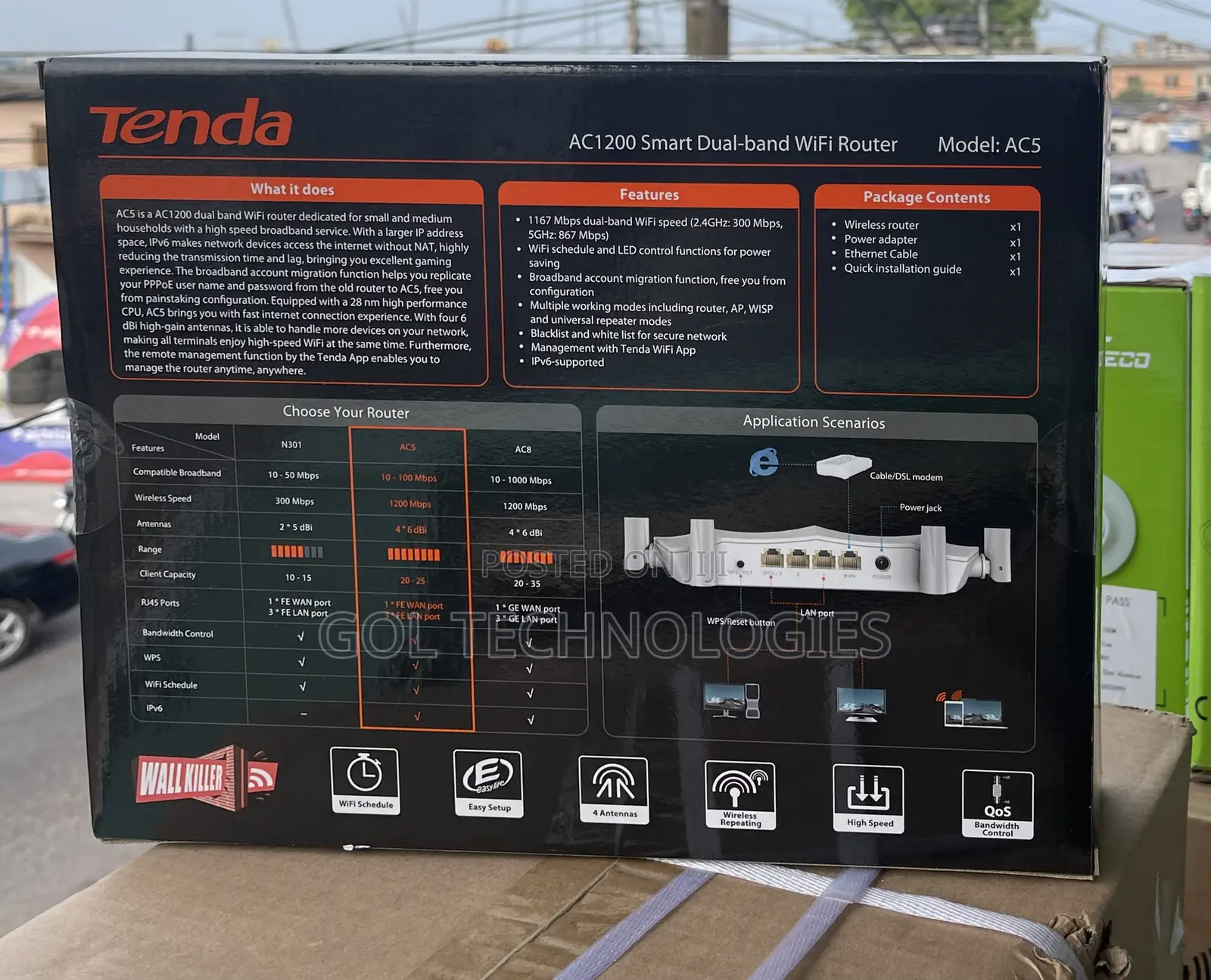 Ac1200 Dual Band Wifi Router Tenda Ac5