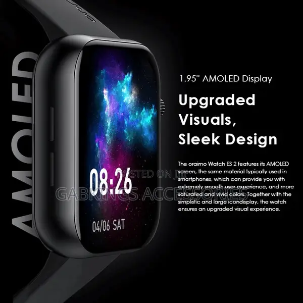 Oraimo Watch ES 2 1.95" Amoled Ip68 Smart Watch
