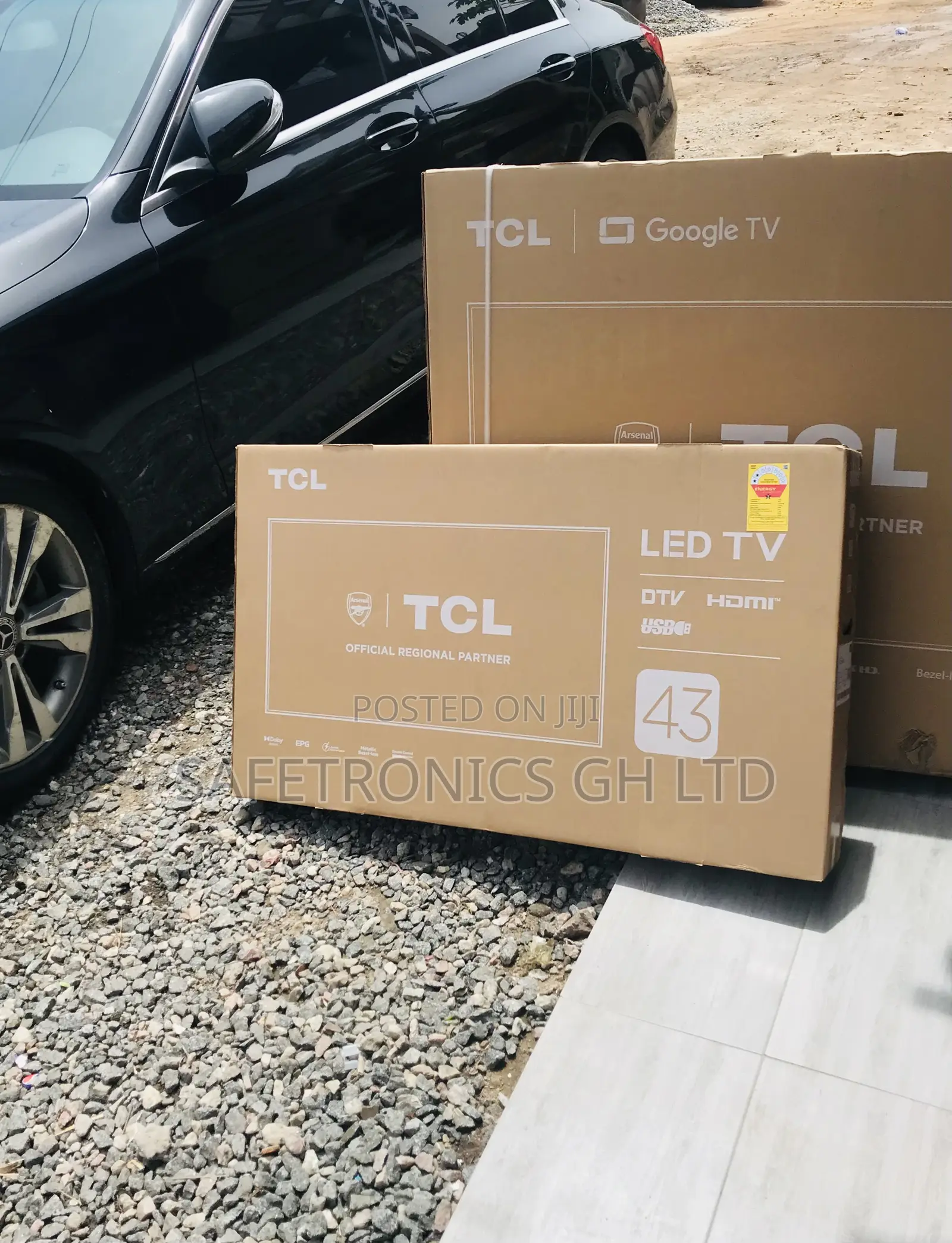 Electric 43 Inches Glossy TCL Led Black D3200 Tv