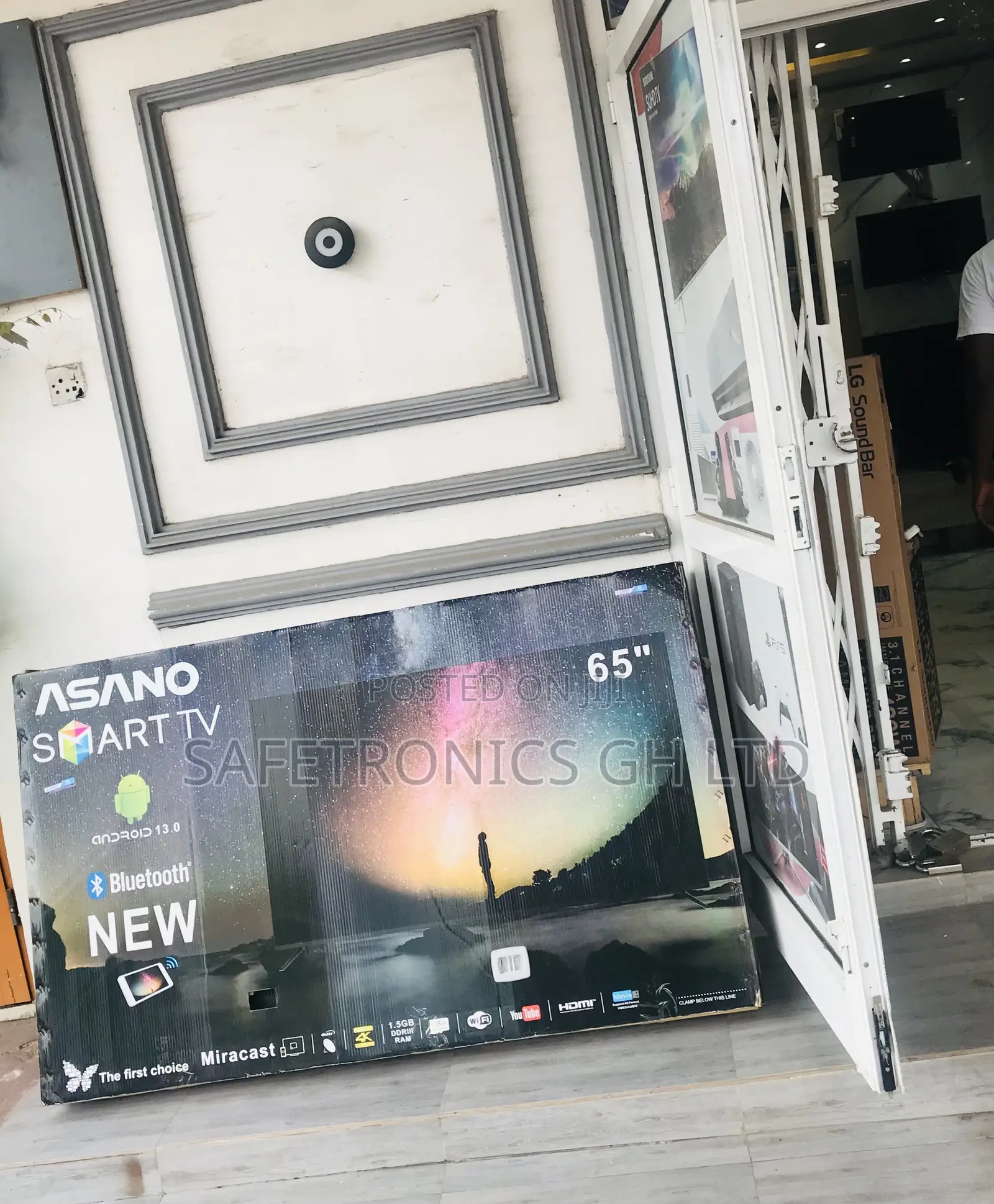 Electric Glossy Led Black Asano 65 Inches Tv
