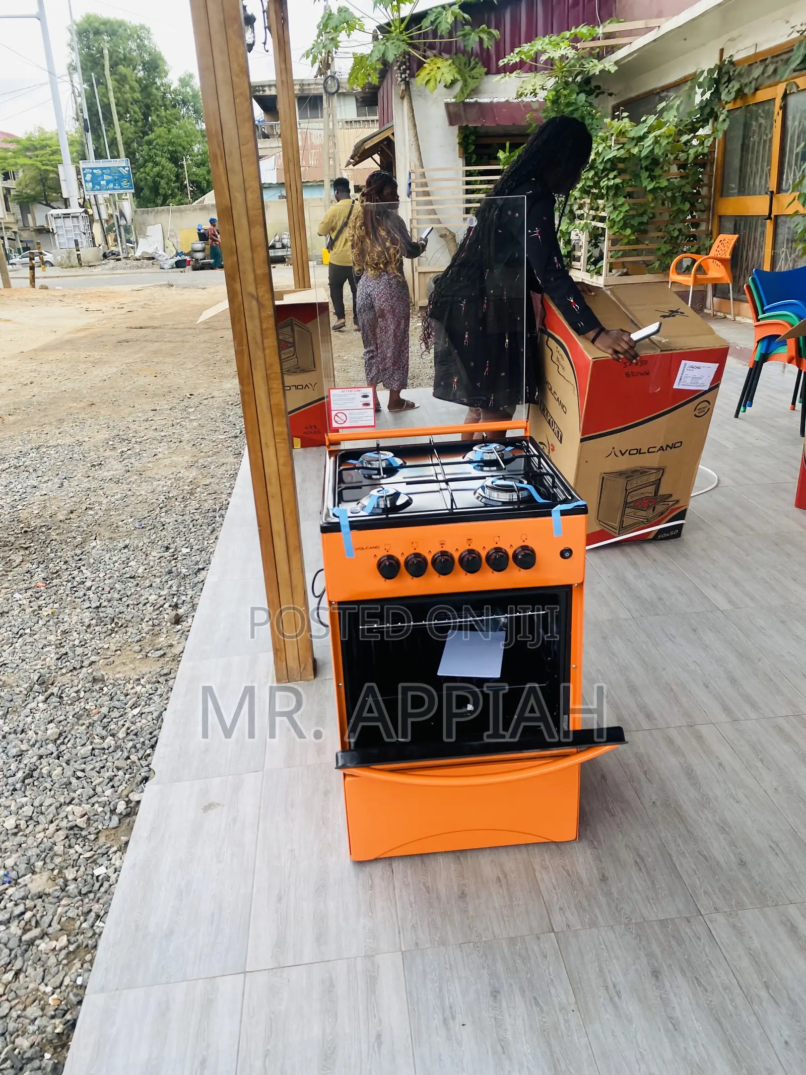 Long Lasting Volcano(Orange)4 Gas Burner With Oven.