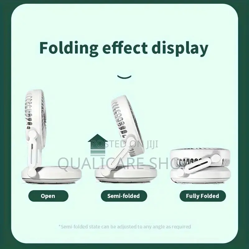 Portable Rechargeable Fan (Wall Mounted/Desktop)