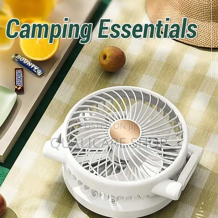 Portable Rechargeable Fan (Wall Mounted/Desktop)