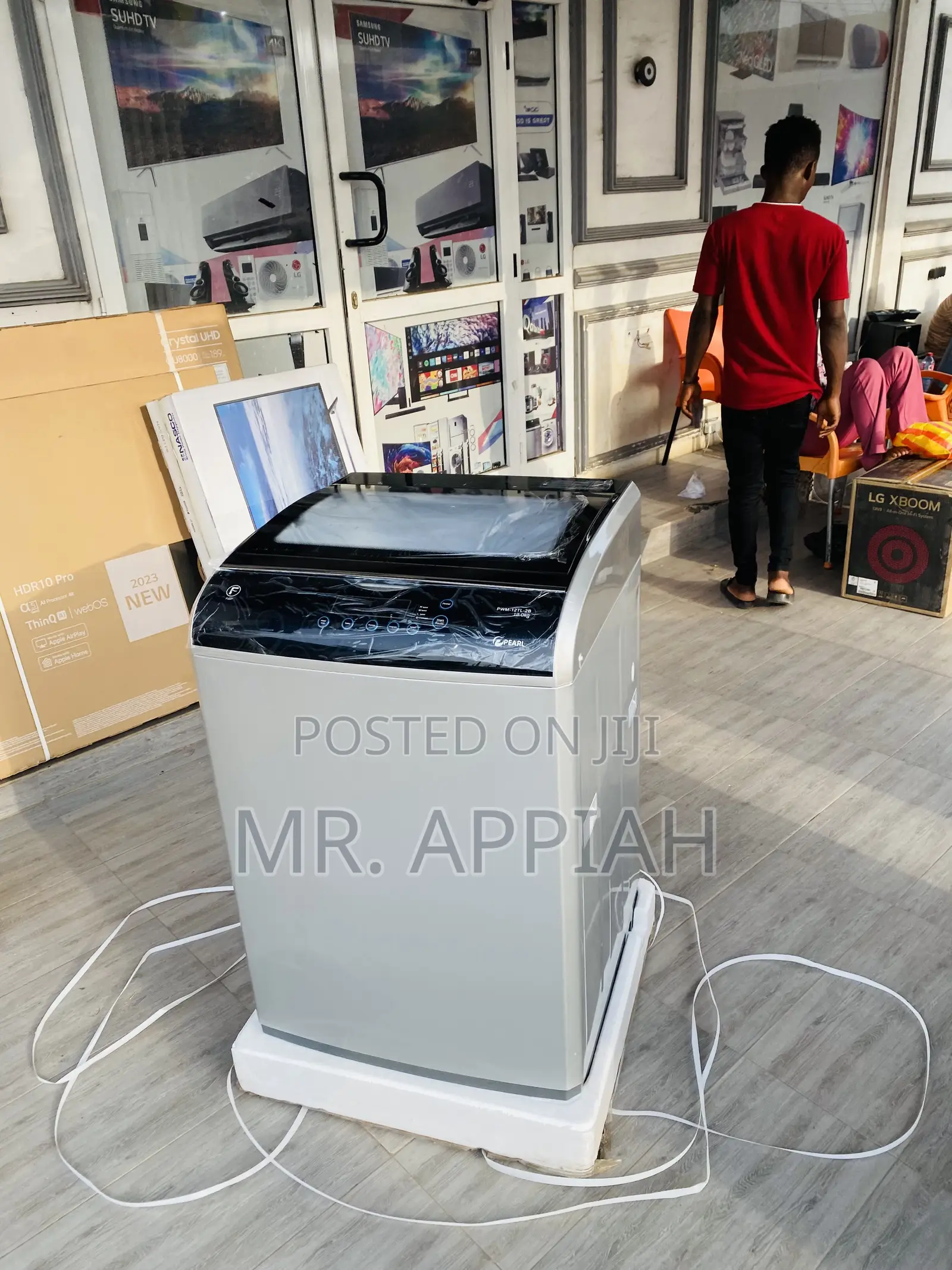 Durable Pearl 12kg Full Automatic Electric Washing Machine.