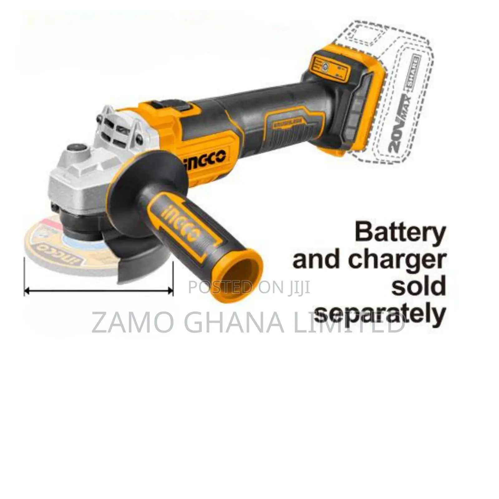 Lithium-Ion Angle Grinder 4.5" - Cagli201158