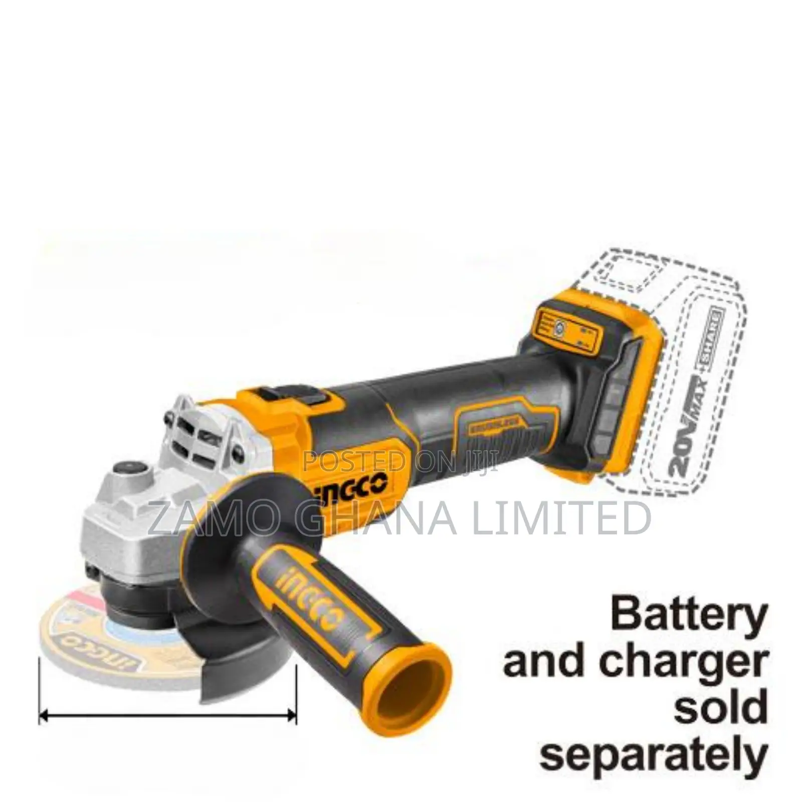 Lithium-Ion Angle Grinder 4.5" - Cagli201158
