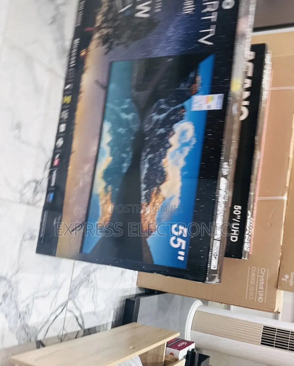 Smart Glossy Asano 55” Slim Sleek Tv. Uhd