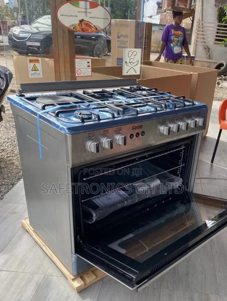 60x90  Oven With Grill Ferre 5 Gasburner Auto Ignition Tv