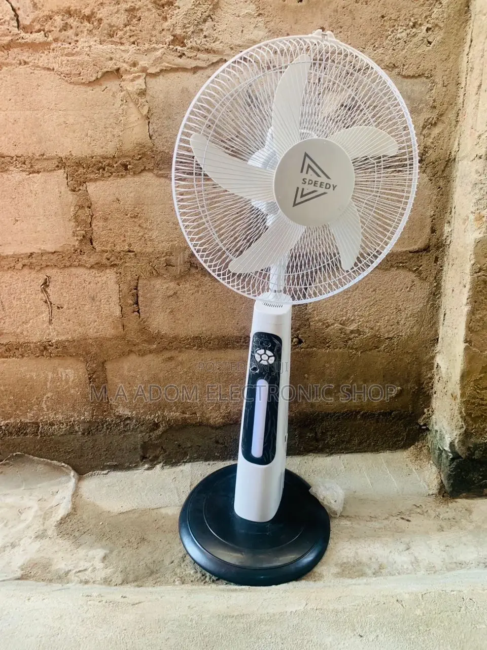 Authentic Speedy Rechargeable Standing Fan.