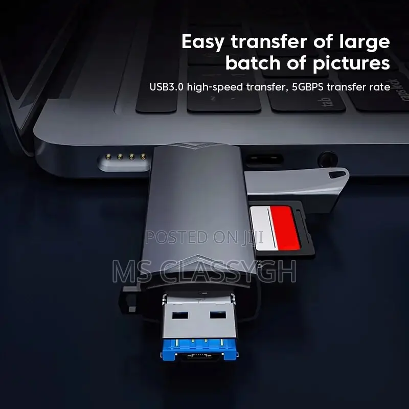 6 in 1 Multifunction USB 3.0 Card Reader U Disk Type C Micro
