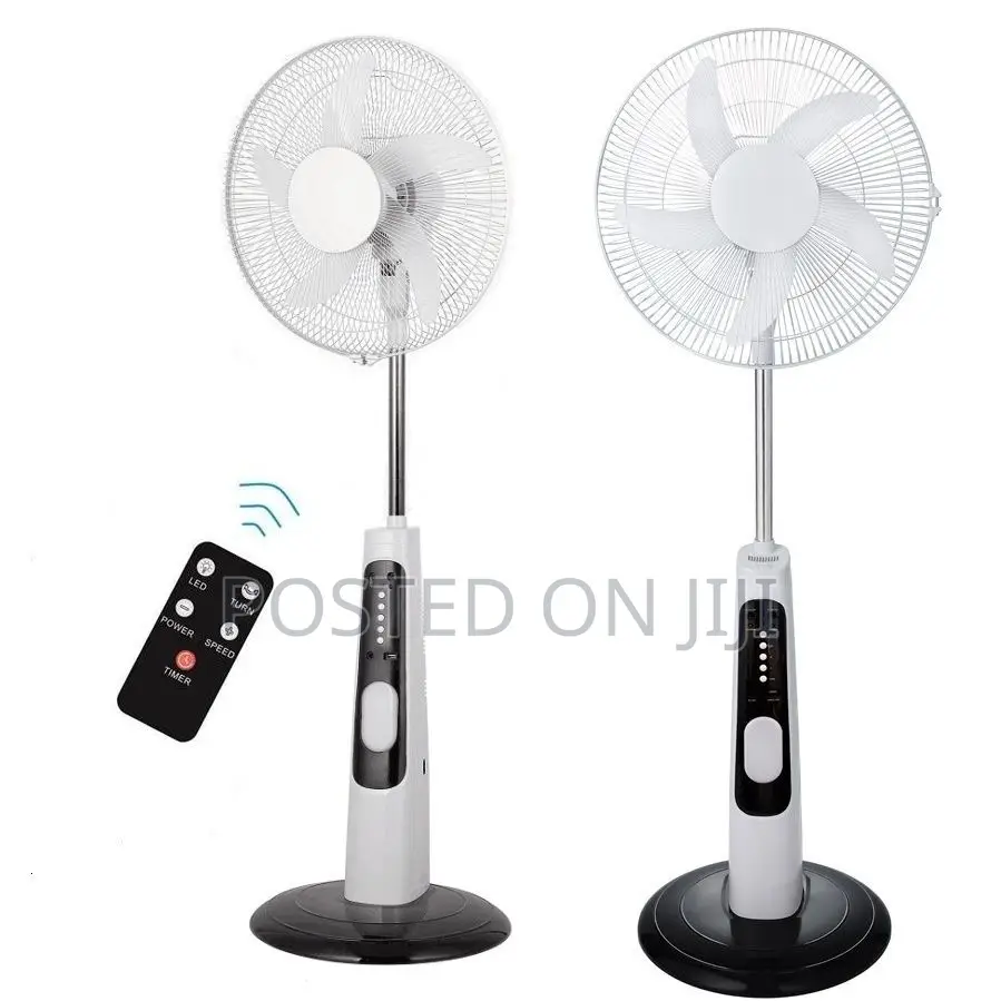 16inch Solar Rechargeable Fan With Remote Control and Panel