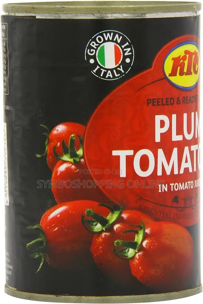 KTC Peeled Plum Tomatoes 400g (255 for Pack of 12)