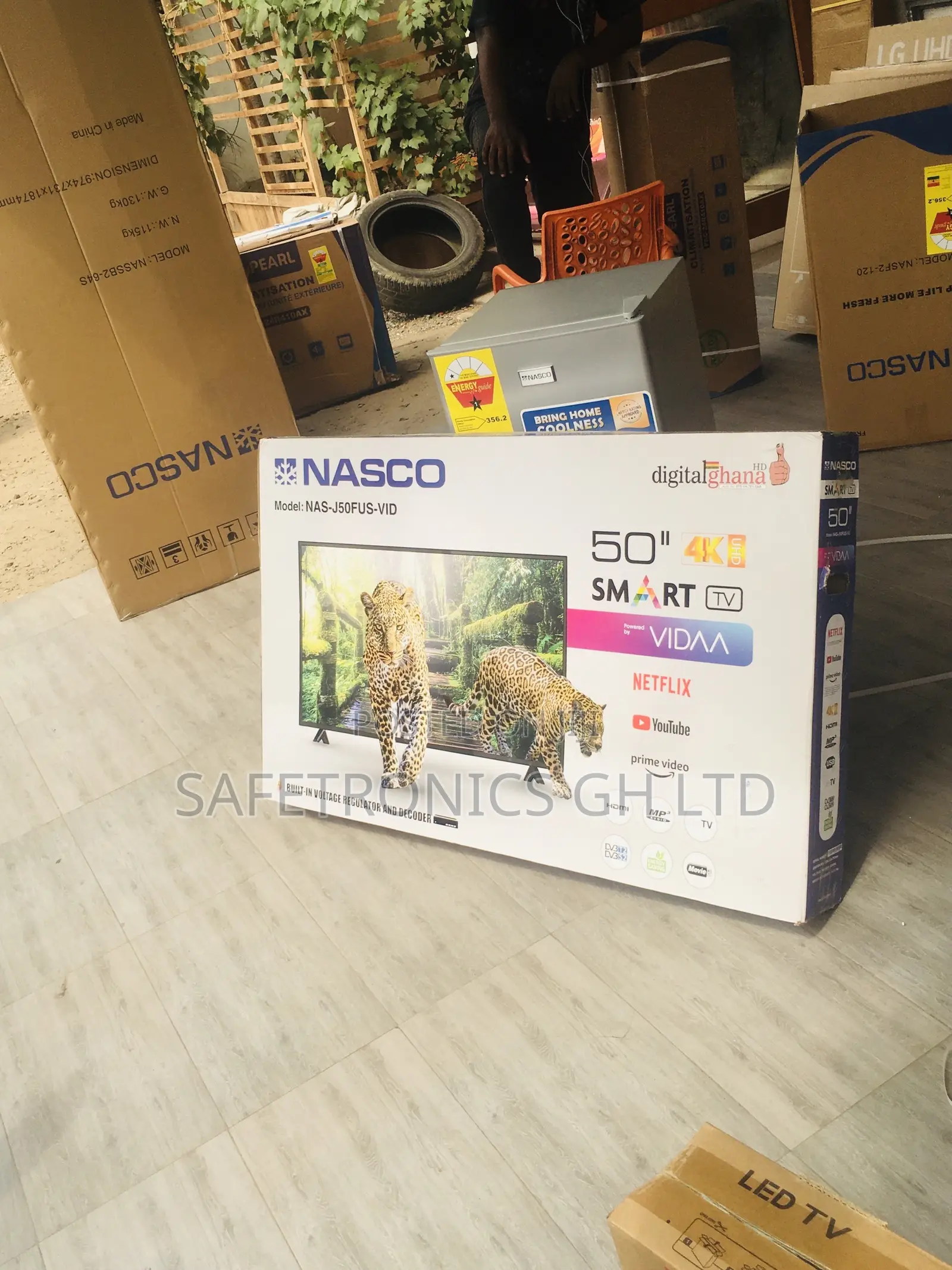 Digital Satellite 50 Inches  Glossy Led Electric Smart Tv