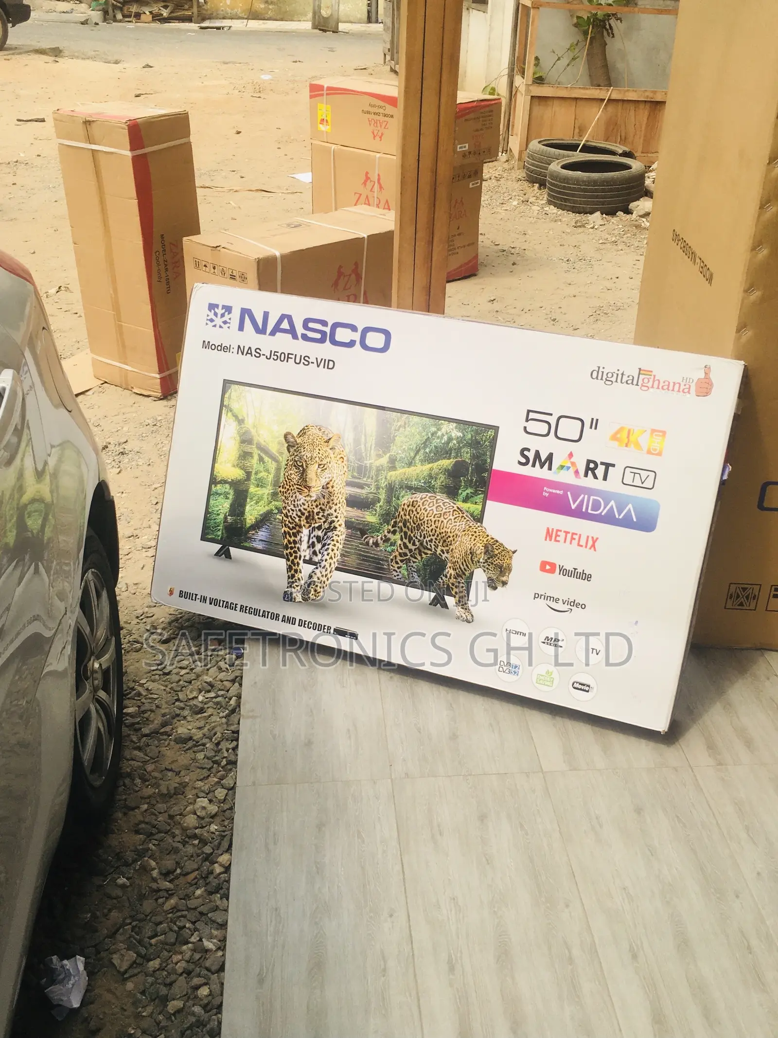Smart Digital Satellite Nasco Led Black Glossy Electric Tv