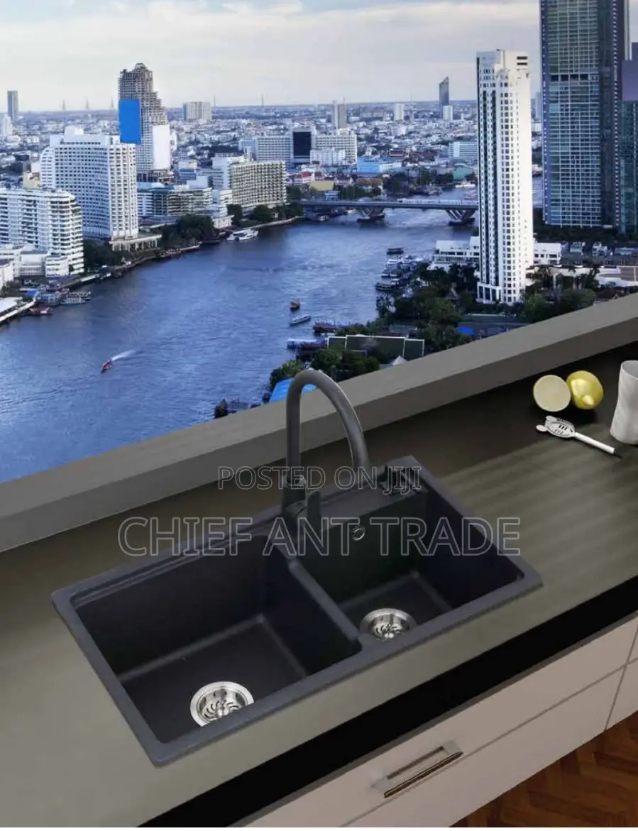 Kitchen Sink. Black. Double. . K