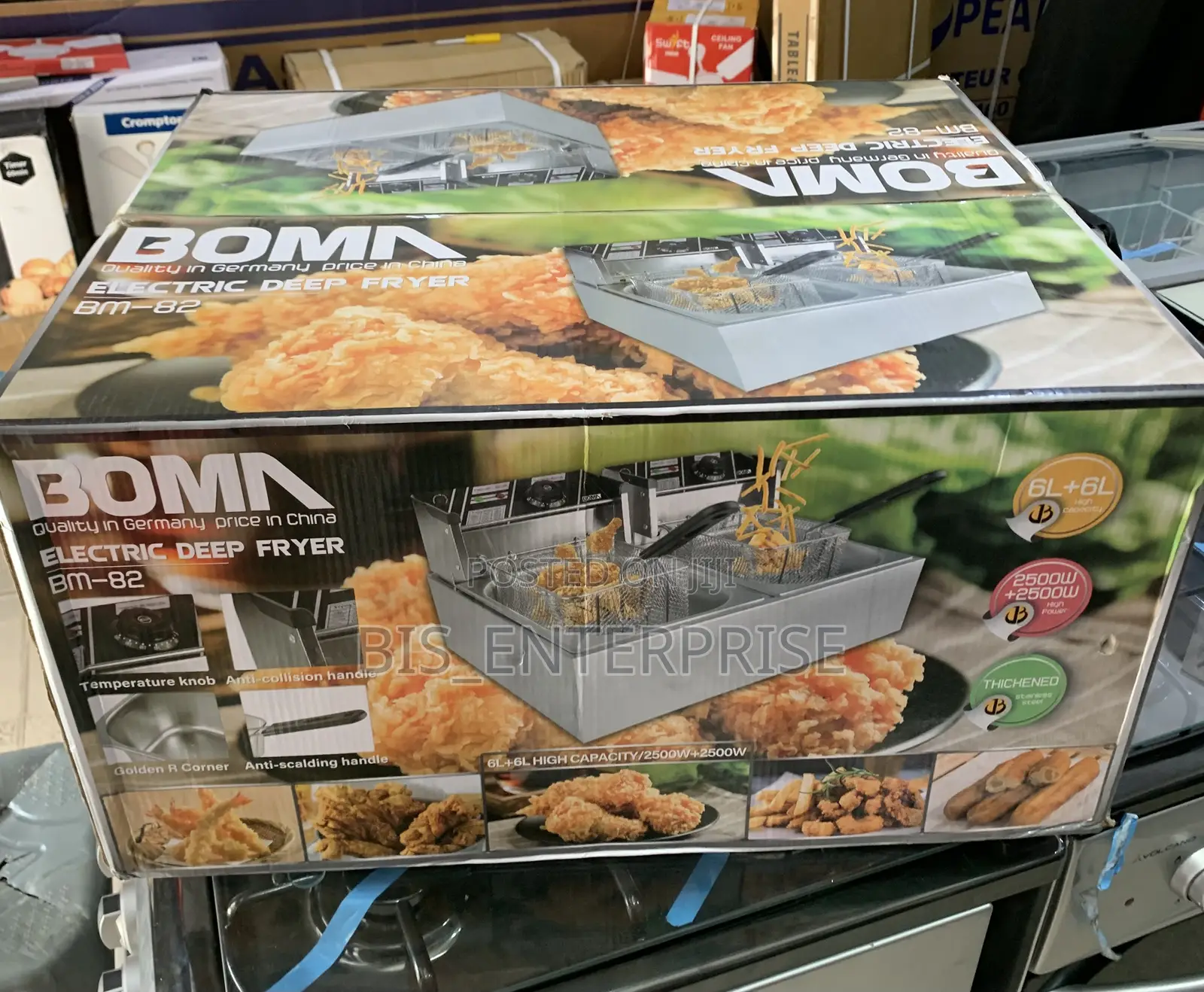 Bomn Quality Electric Deep Fryer (6L +6L)