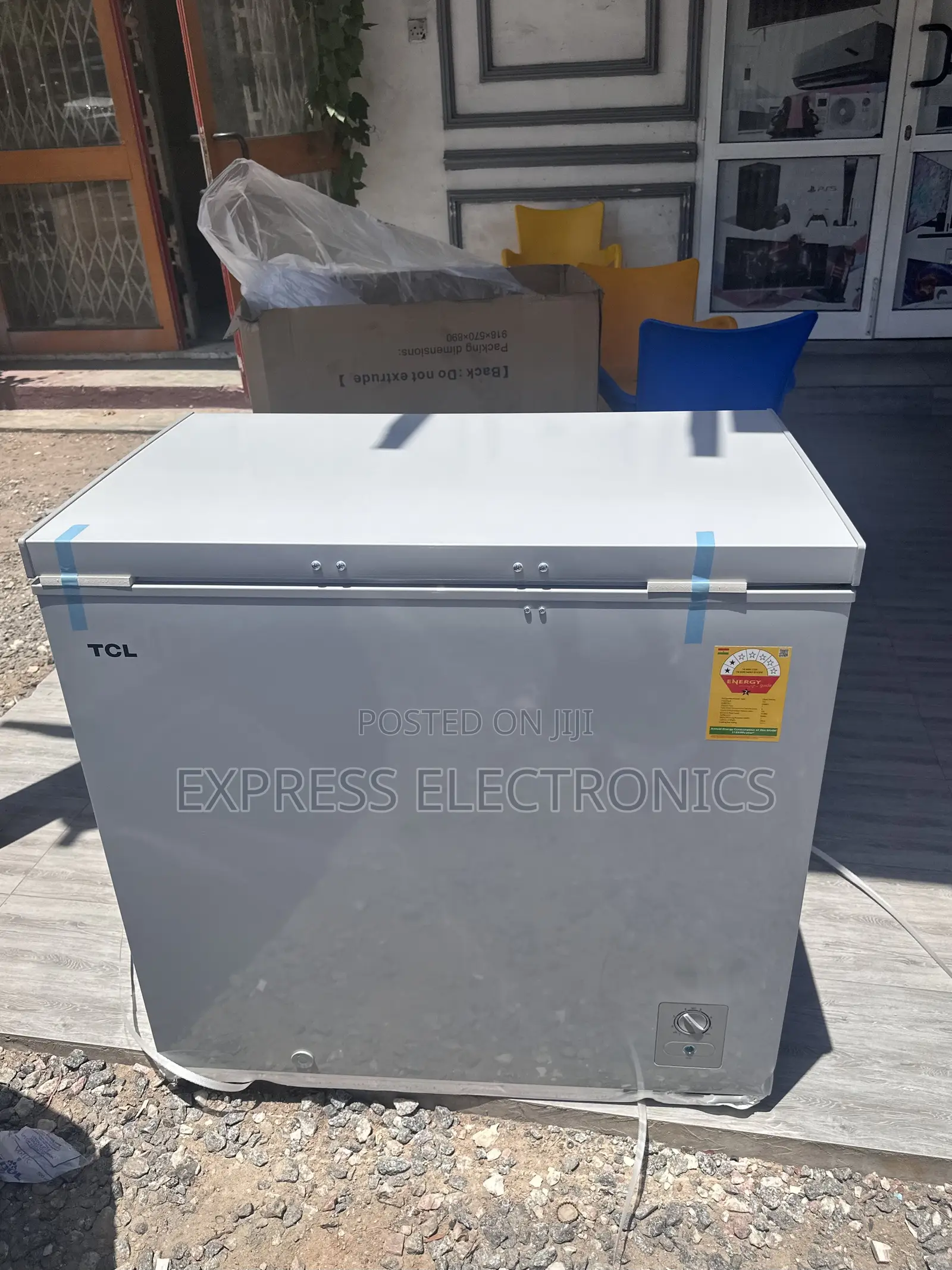 200L Chest Freezer Single Door Grey Color 