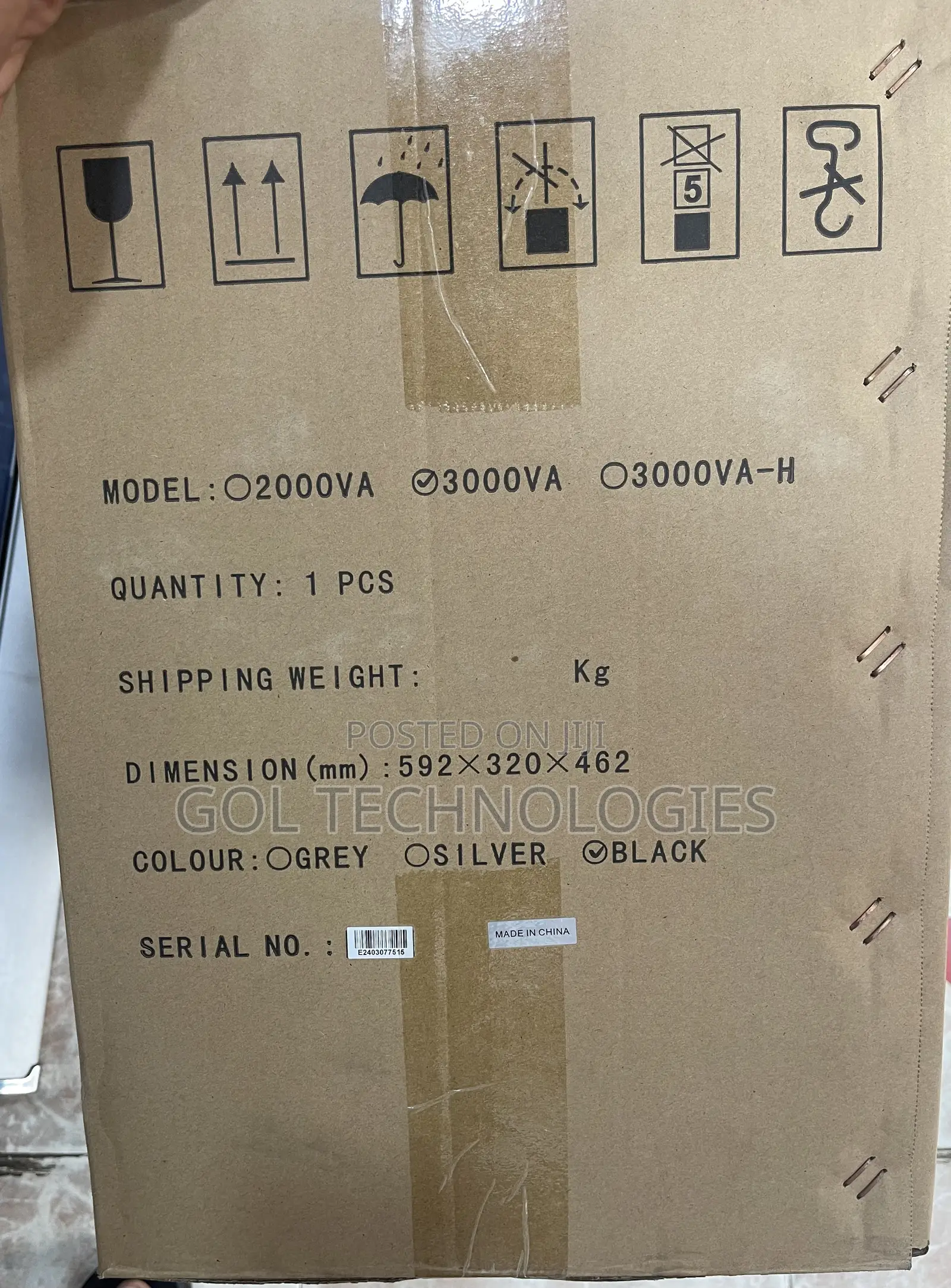 Solid 3kva ( 3000va) Pure Sine Wave Line Interactive UPS