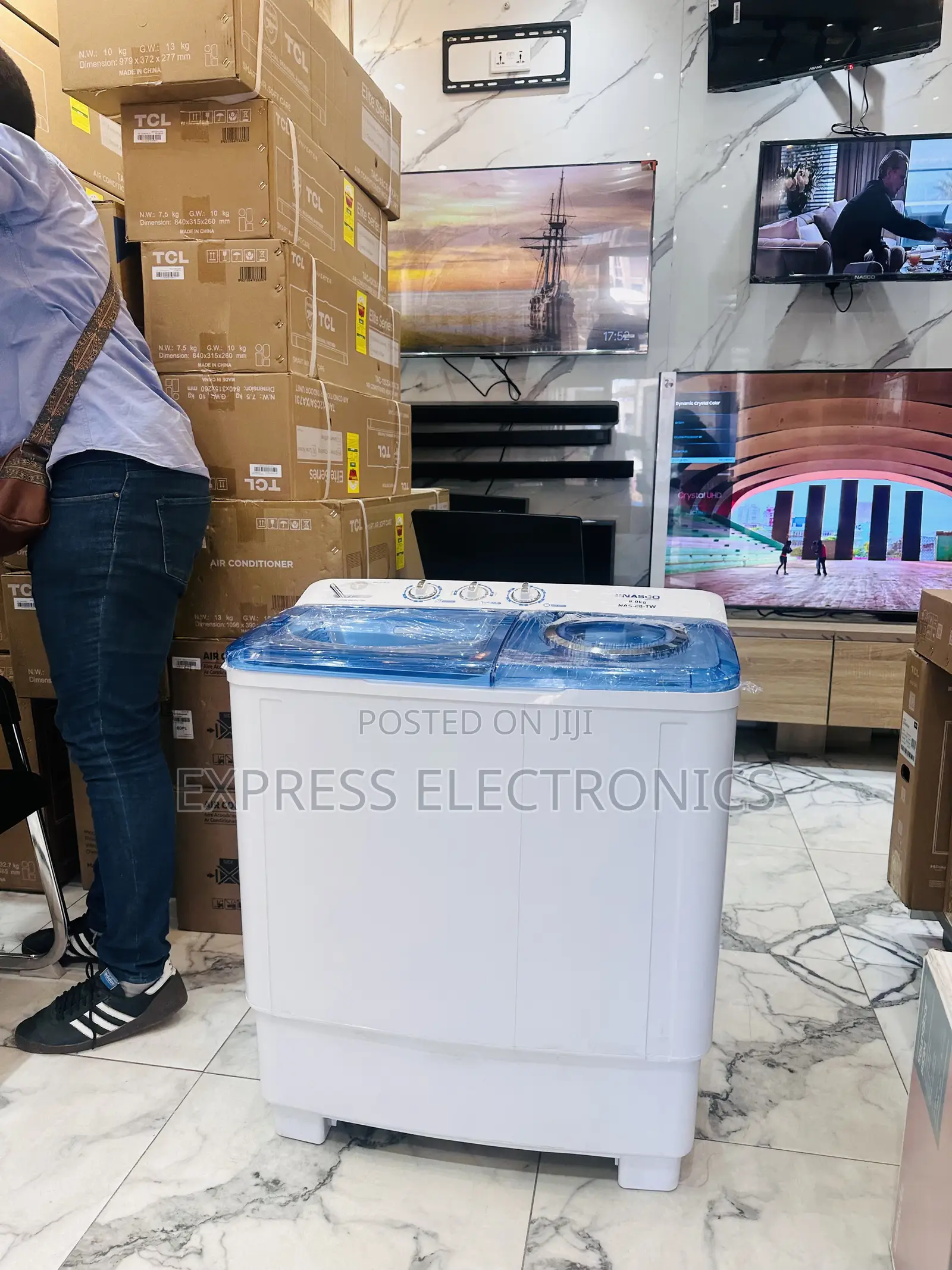 8kg Top Load Wm Nasco Twin Tub.