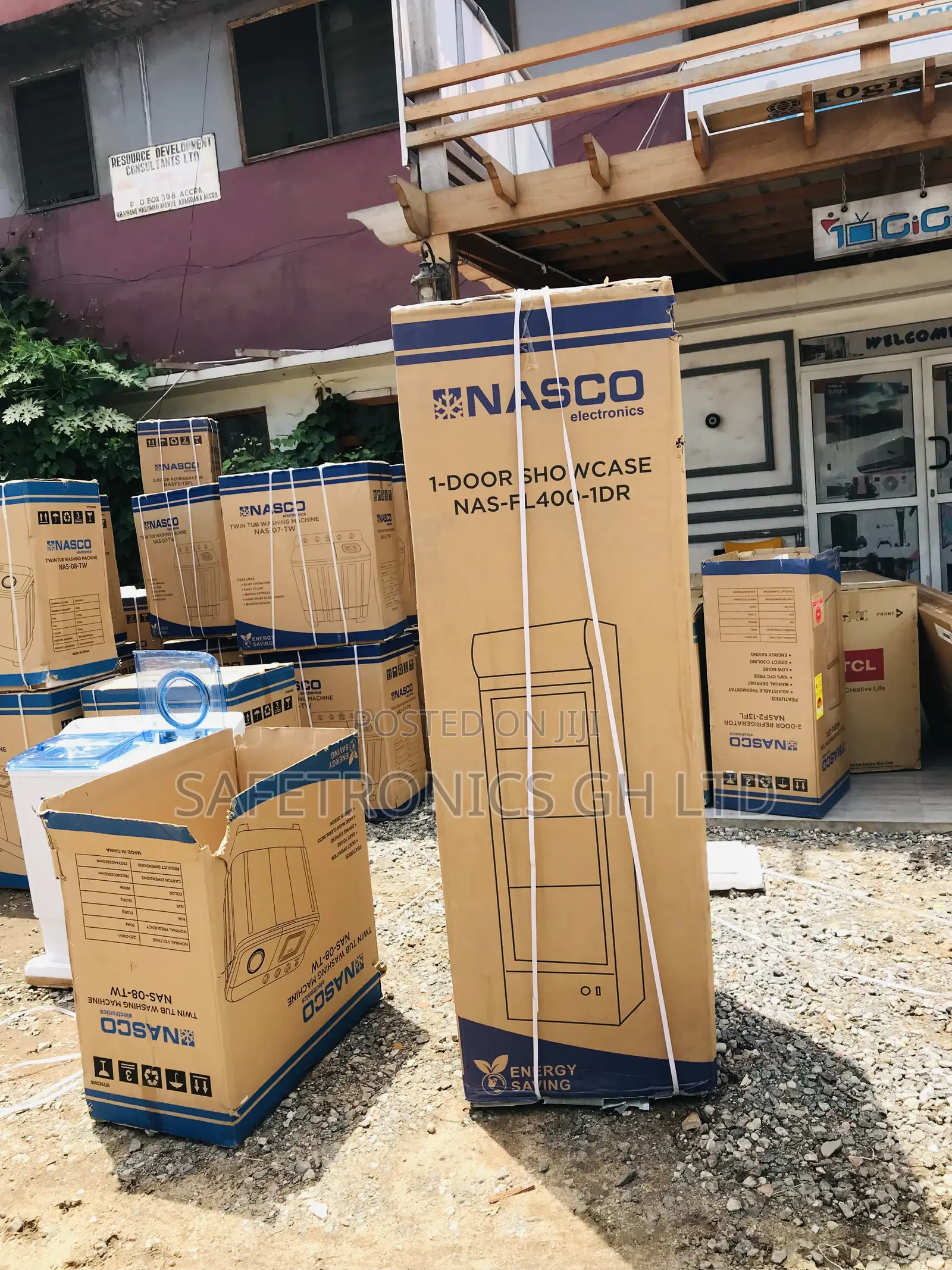 Nas-Fl400-1dr Singledoor Display Nasco Glass Fridge