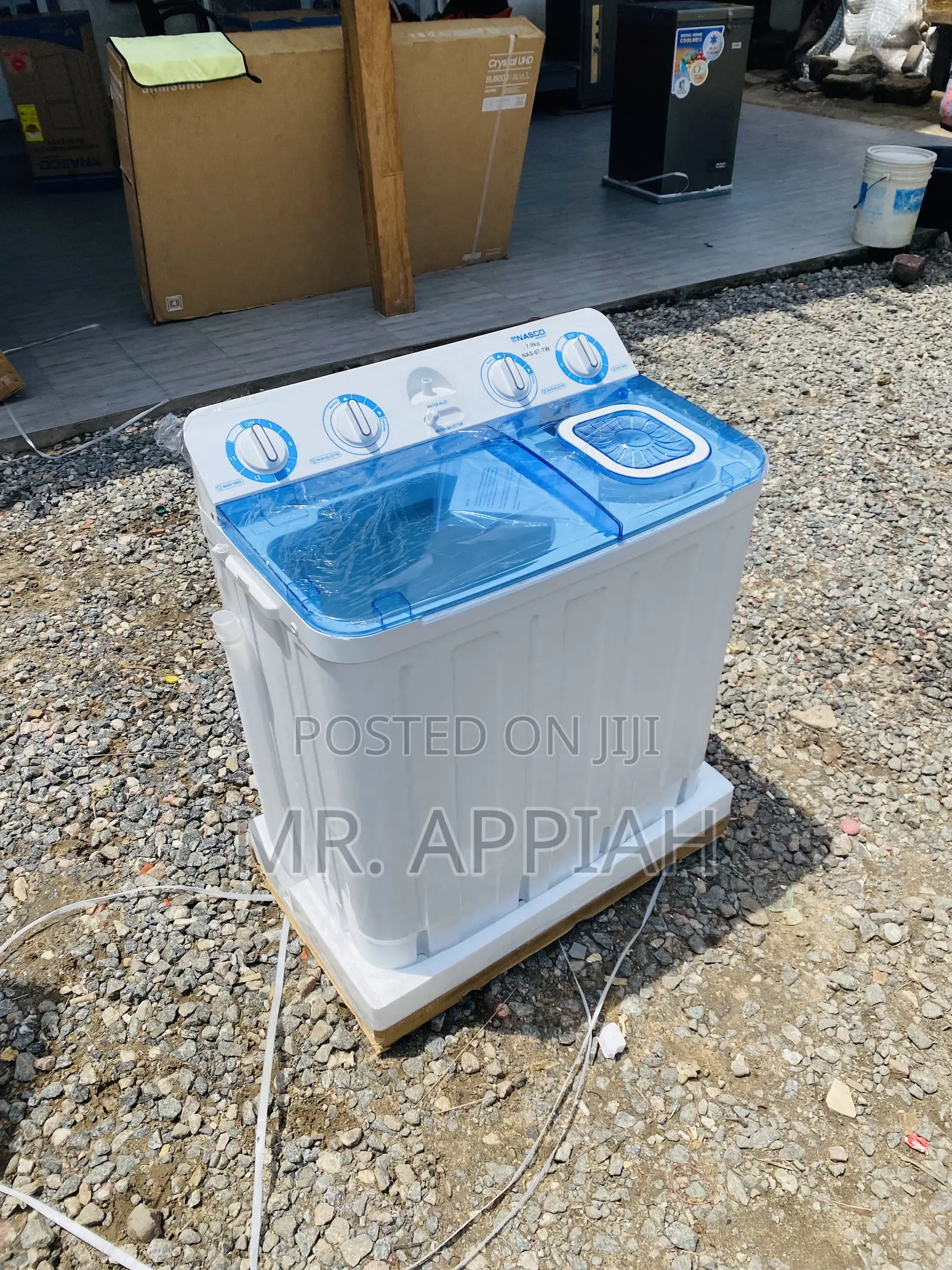 Elegant Nasco Twin Tub Electric Washing Machine(7kg).