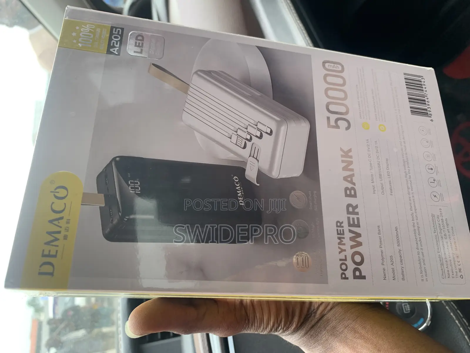 50,000mah Capacity Demaco Led Display Polymer Power Bank