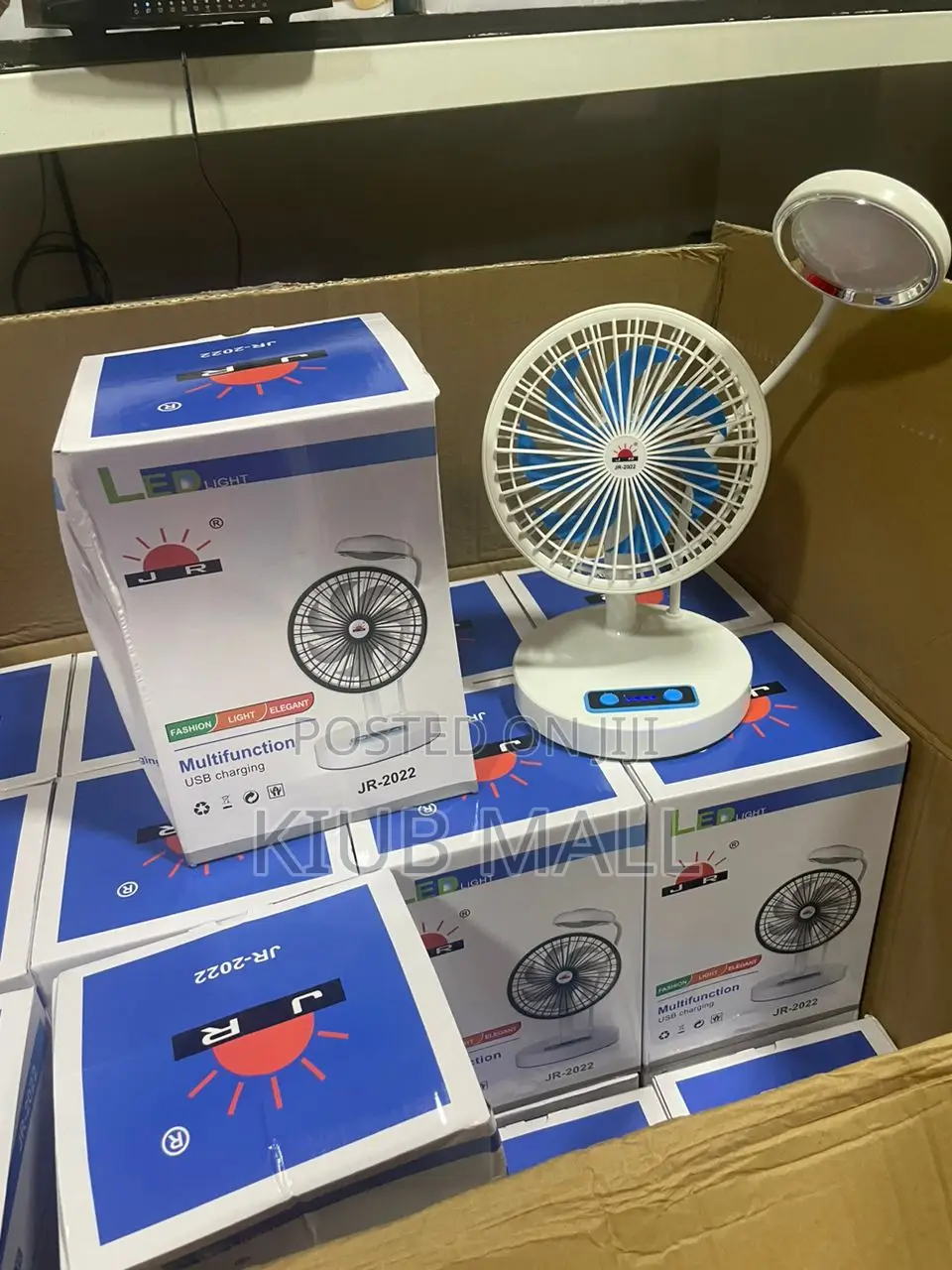 Rechargeable Fan With Light