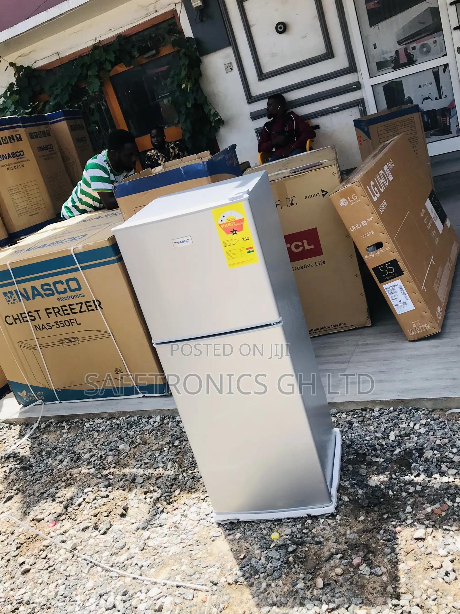Electric Gray Nasco Topfreezer Doubledoor Nasf2-13fl Fridge