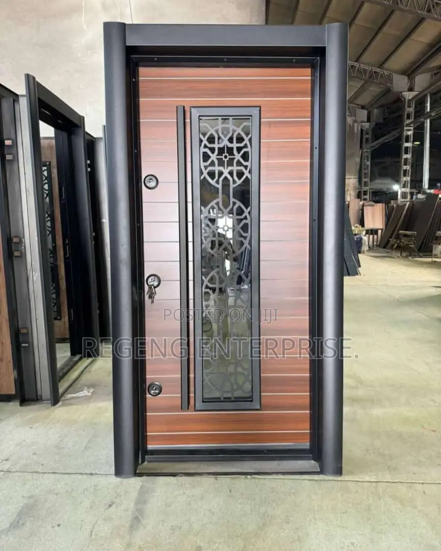 Luxury Single Door With Glass Security Door