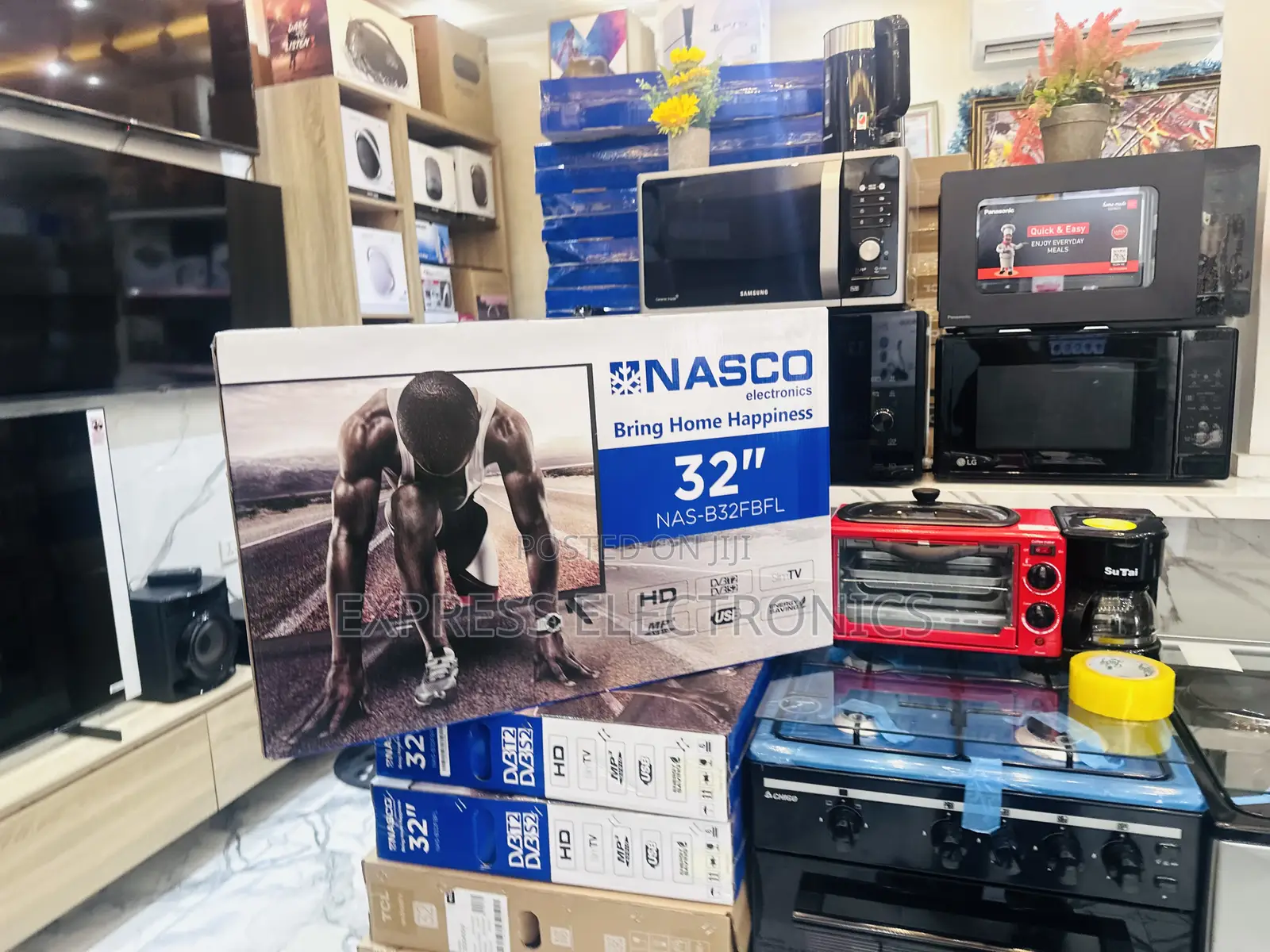 Call for the New Nasco 32”Fhd Satellite Tv.
