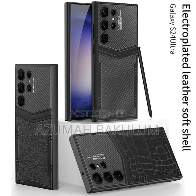 Galaxy S24 Ultra Carbon Fibre Pattern TPU Cover