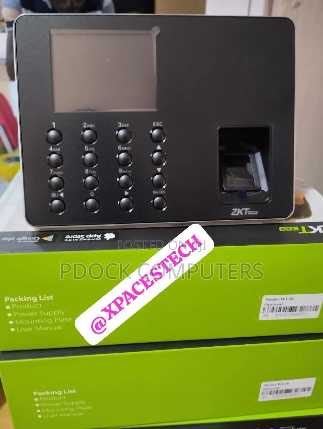 ZKTECO WL30 Fingerprint Time Attendance Terminal,Wifi Module