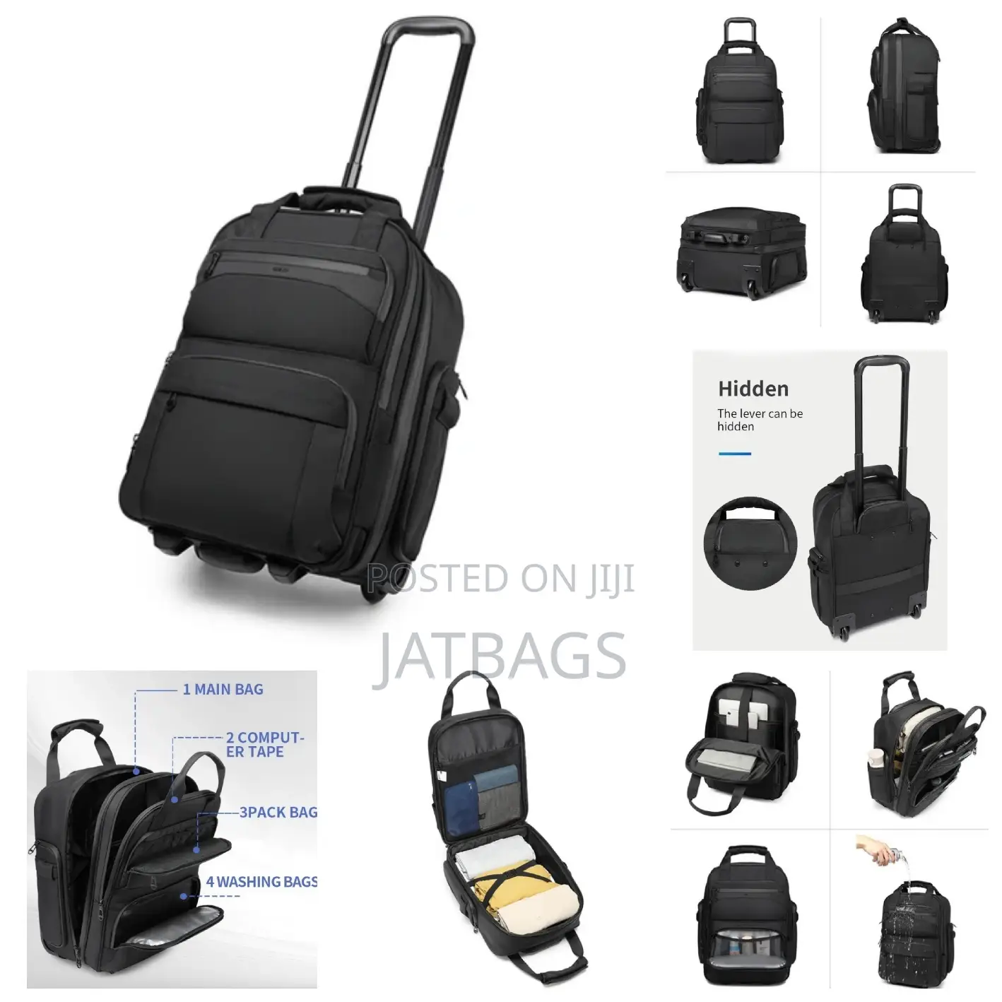 Executive Travel Laptop Trolley Wheel Bag (Free Delivery)